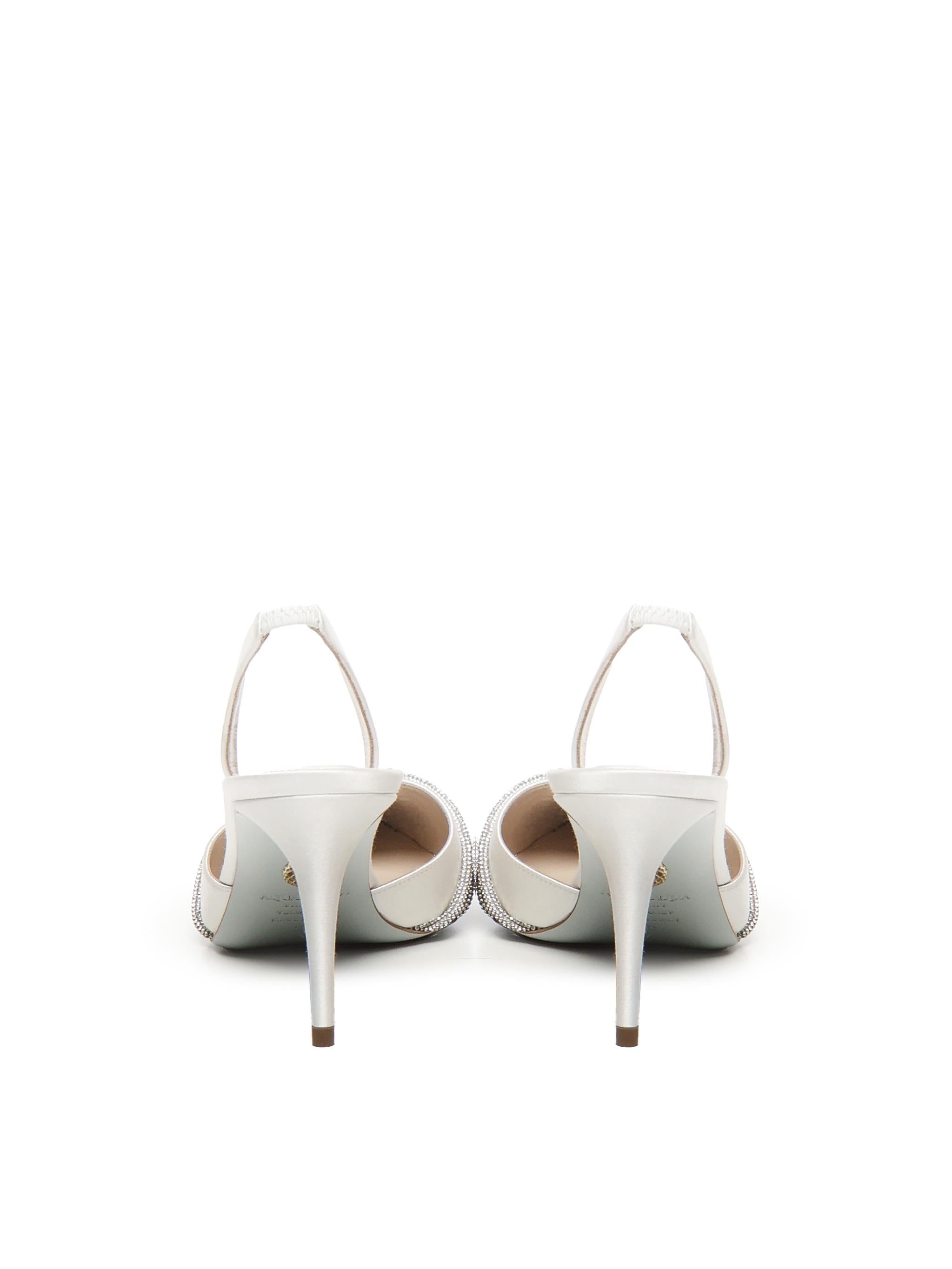 Gatsby Satin Pumps GASMIDBR SATFFF AQUAZZURA
