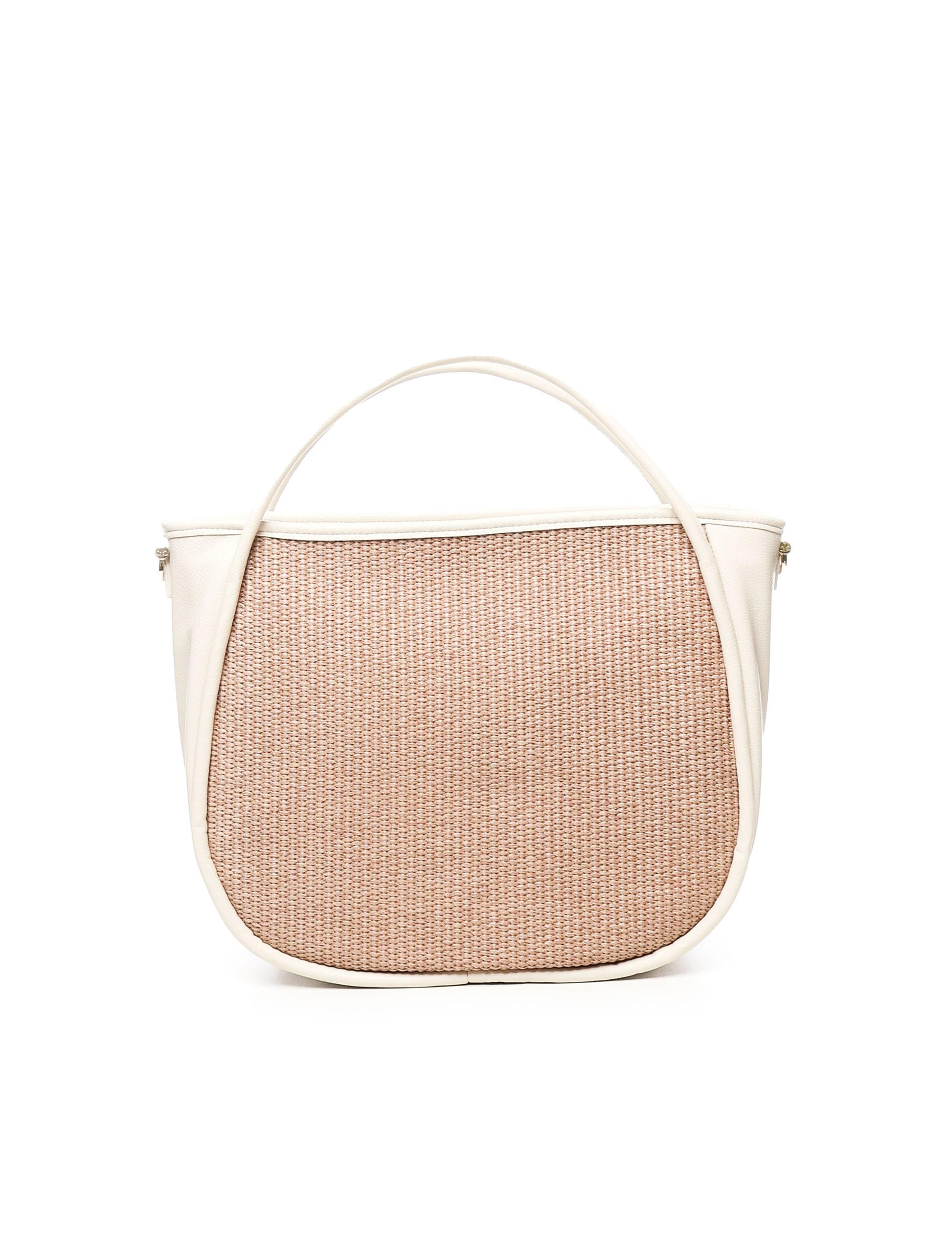 Borsa Flaminia <BR/> 73BS90001 FLAMINIANAT/OFFWHITE V° 73