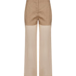 Pantaloni in lino e organza 104698 A2EEL31 PINKO