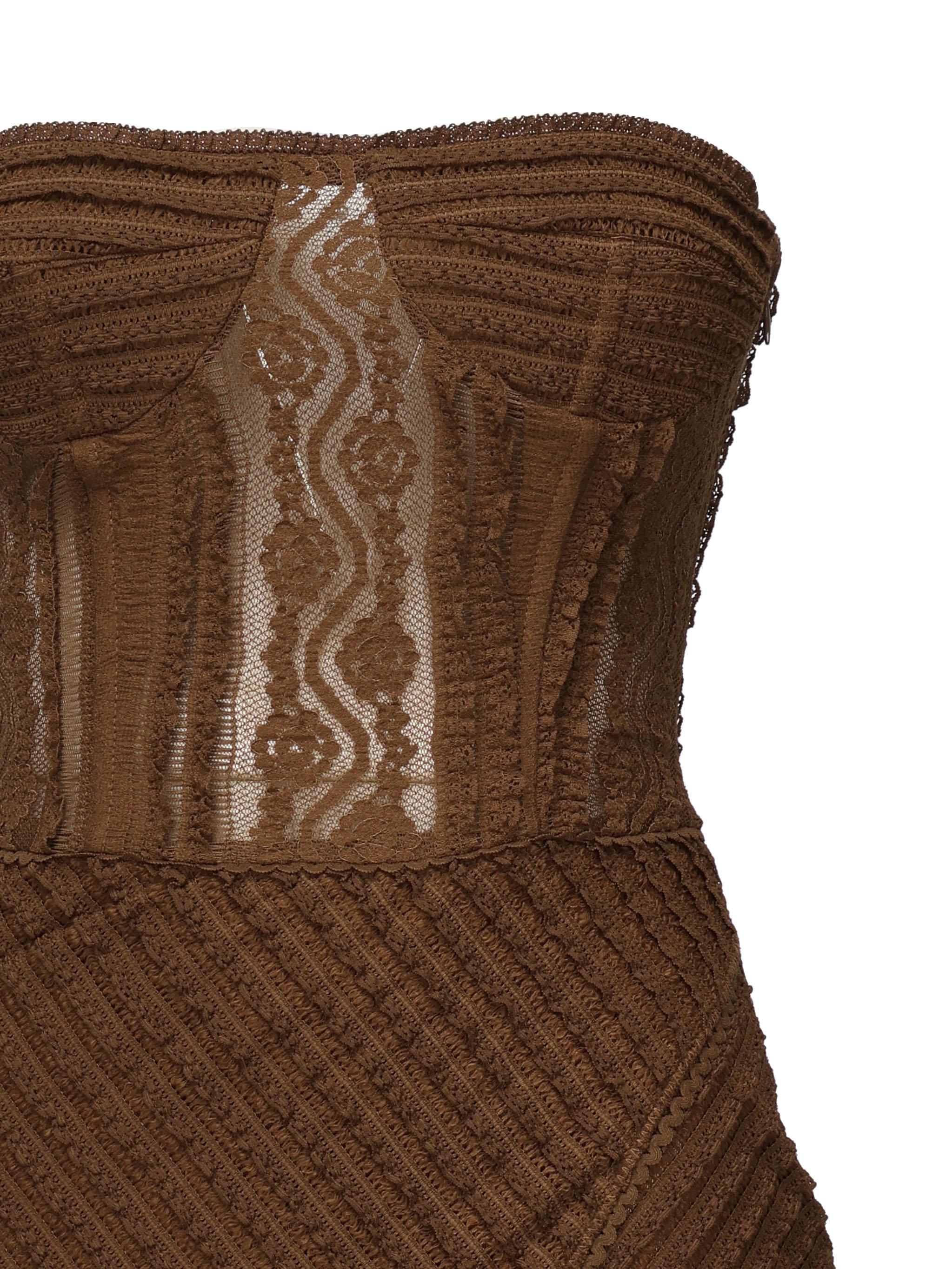 Vestito lungo Fae 255610 BROWN CHARO RUIZ