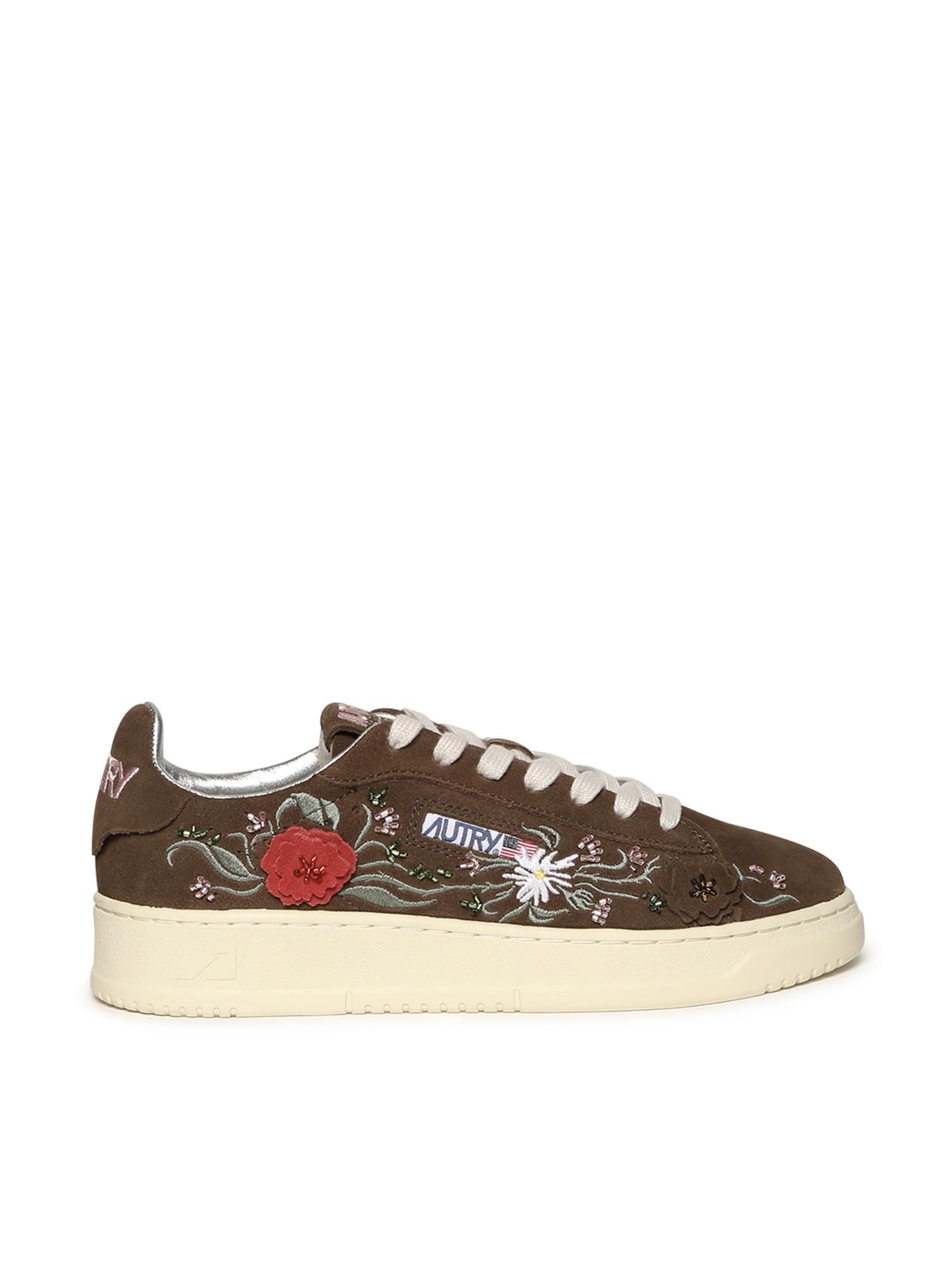 Sneakers Dallas low 'Floral' in suede ADLW EY03 AUTRY
