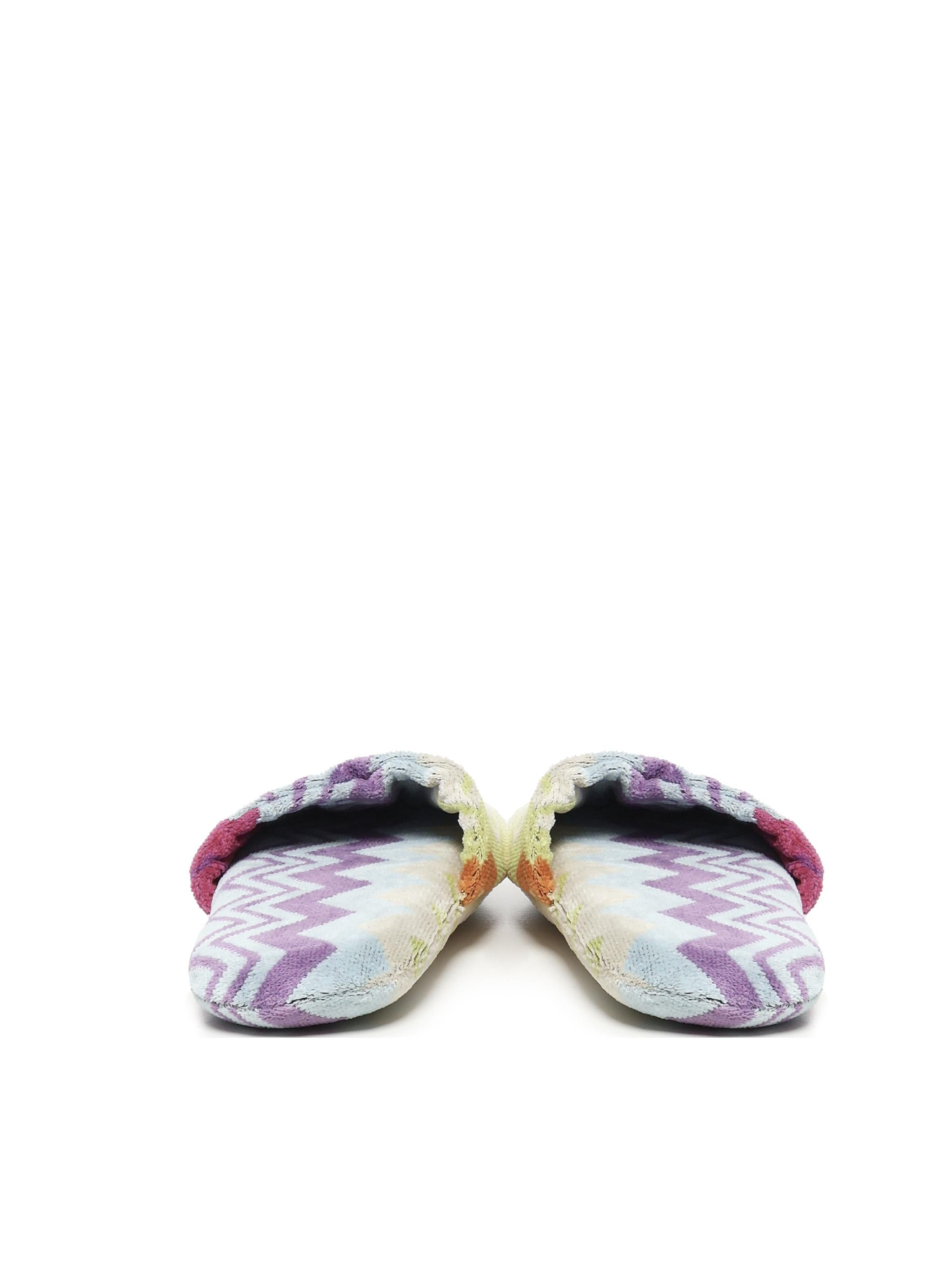 Pantofole Giacomo in spugna di cotone 1D3OG00005 T59 MISSONI HOME