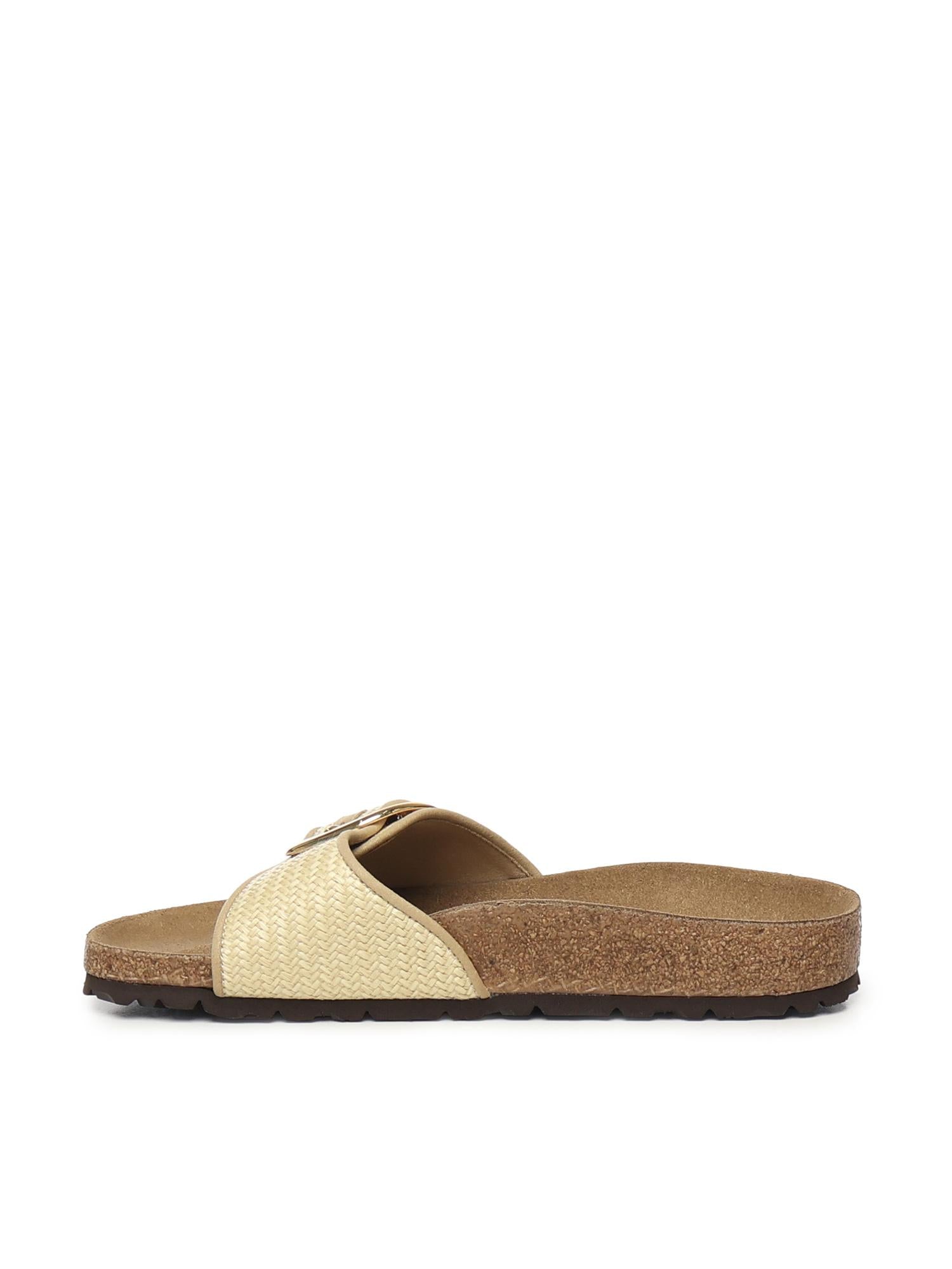 Sandali Madrid Big Buckle Raffia 1029035 BIRKENSTOCK