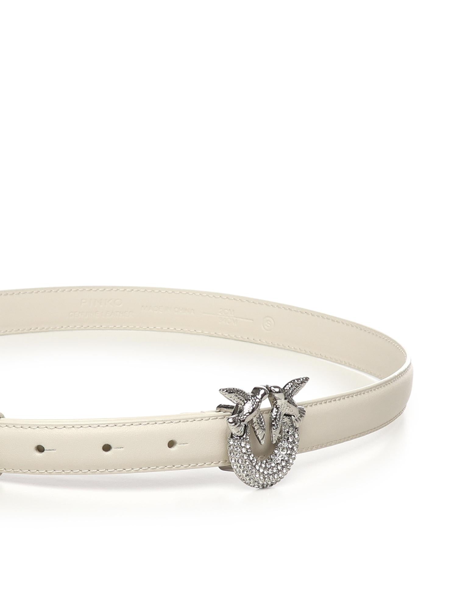 Cintura in pelle con logo 105876 A0F1Z14N PINKO