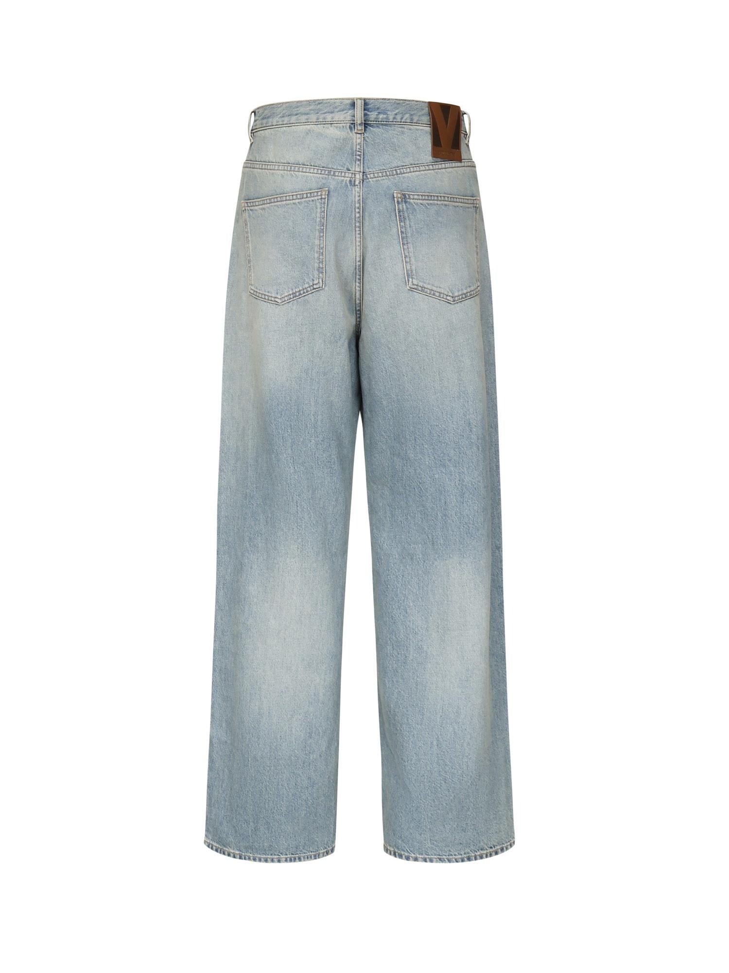 Jeans gamba ampia in denim 6V0DE04N AV4558 VALENTINO GARAVANI