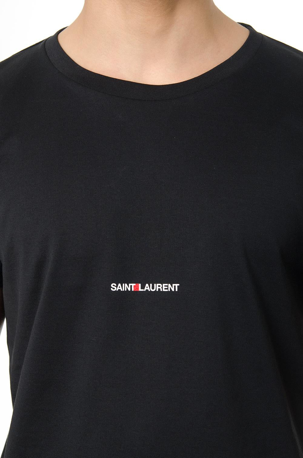 T-shirt logo in cotone 464572 YB2DQ1000 SAINT LAURENT