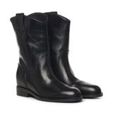 Stivali Kim low in pelle A56051 NERO CARMENS