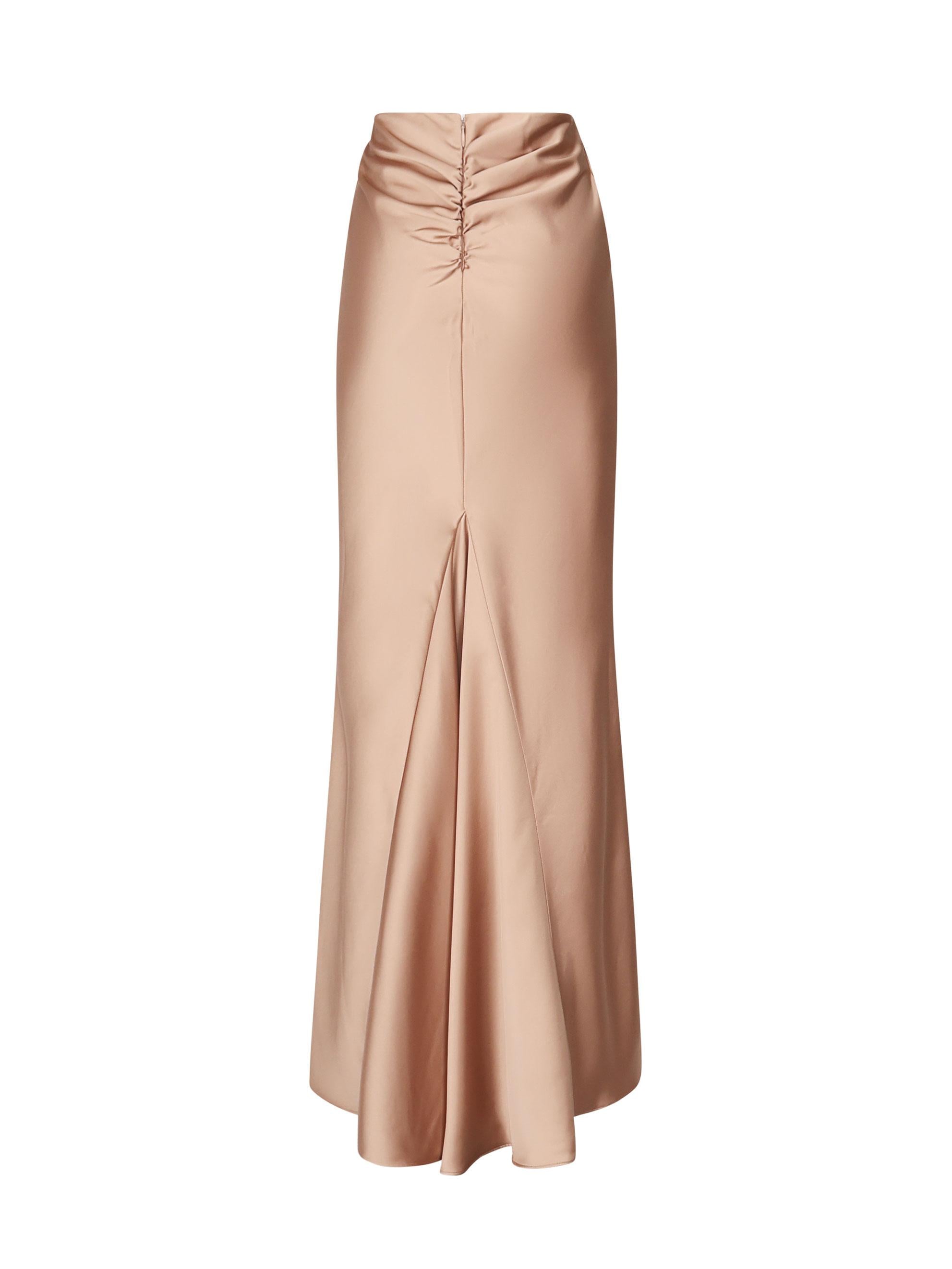 Gonna lunga in raso T170351A BLUSH THE ANDAMANE