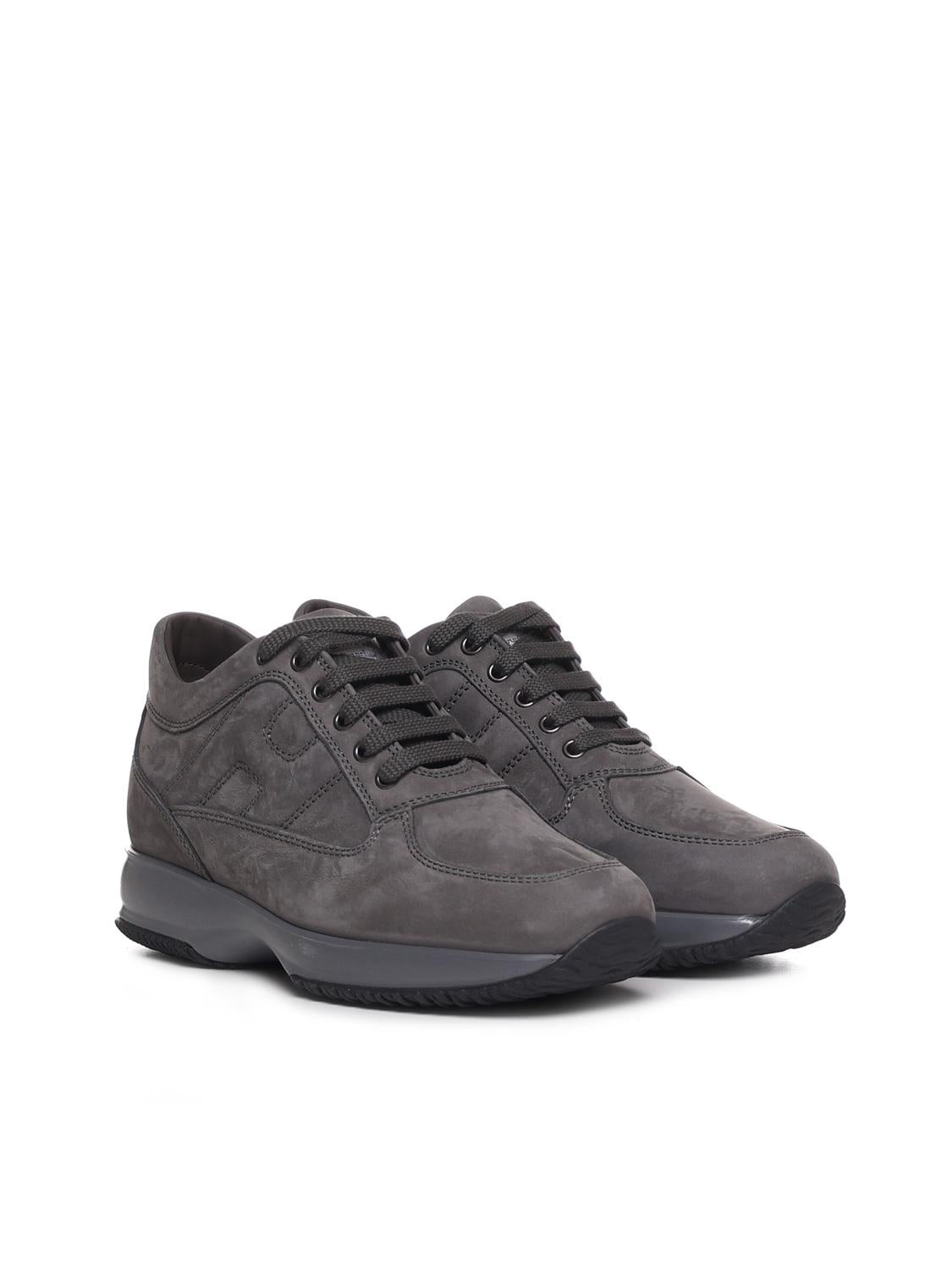 Sneakers Interactive grigia in camoscio HXM00N00010 6RNB612 HOGAN
