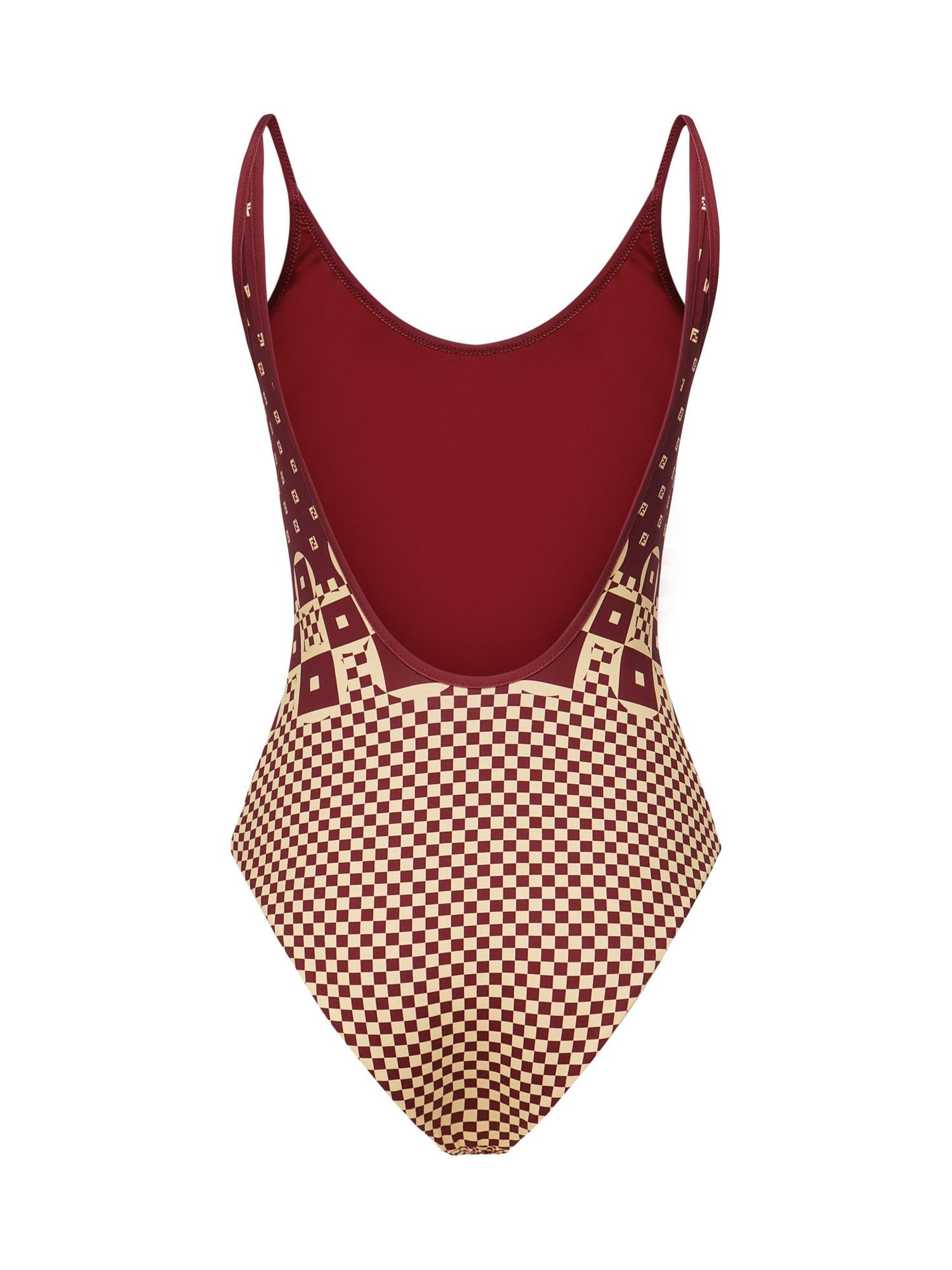 Costume intero con stampa micro patchwork FXBA53 AT8TF1MVR FENDI
