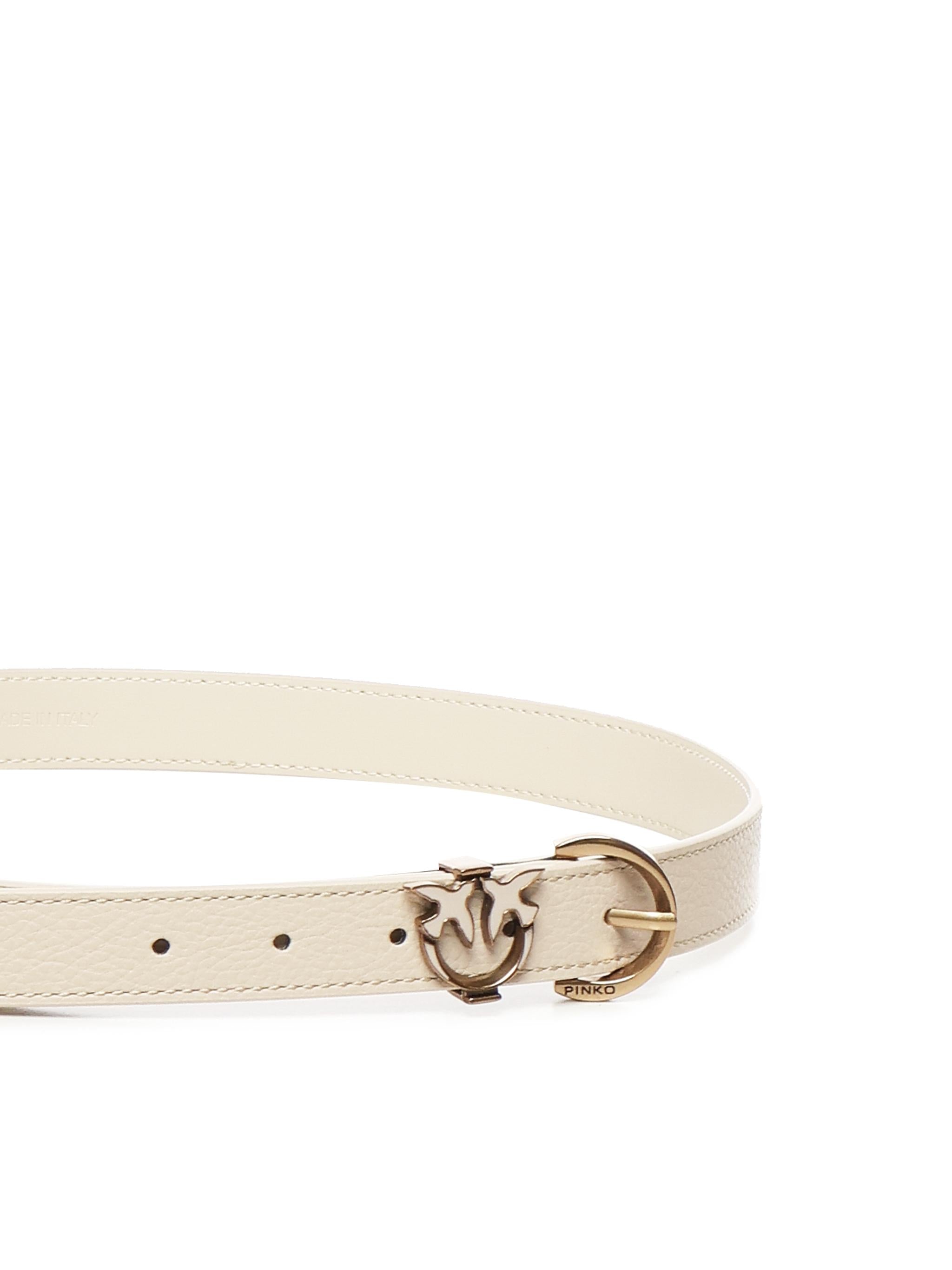 Cintura in pelle con logo 102820 A158C50Q PINKO
