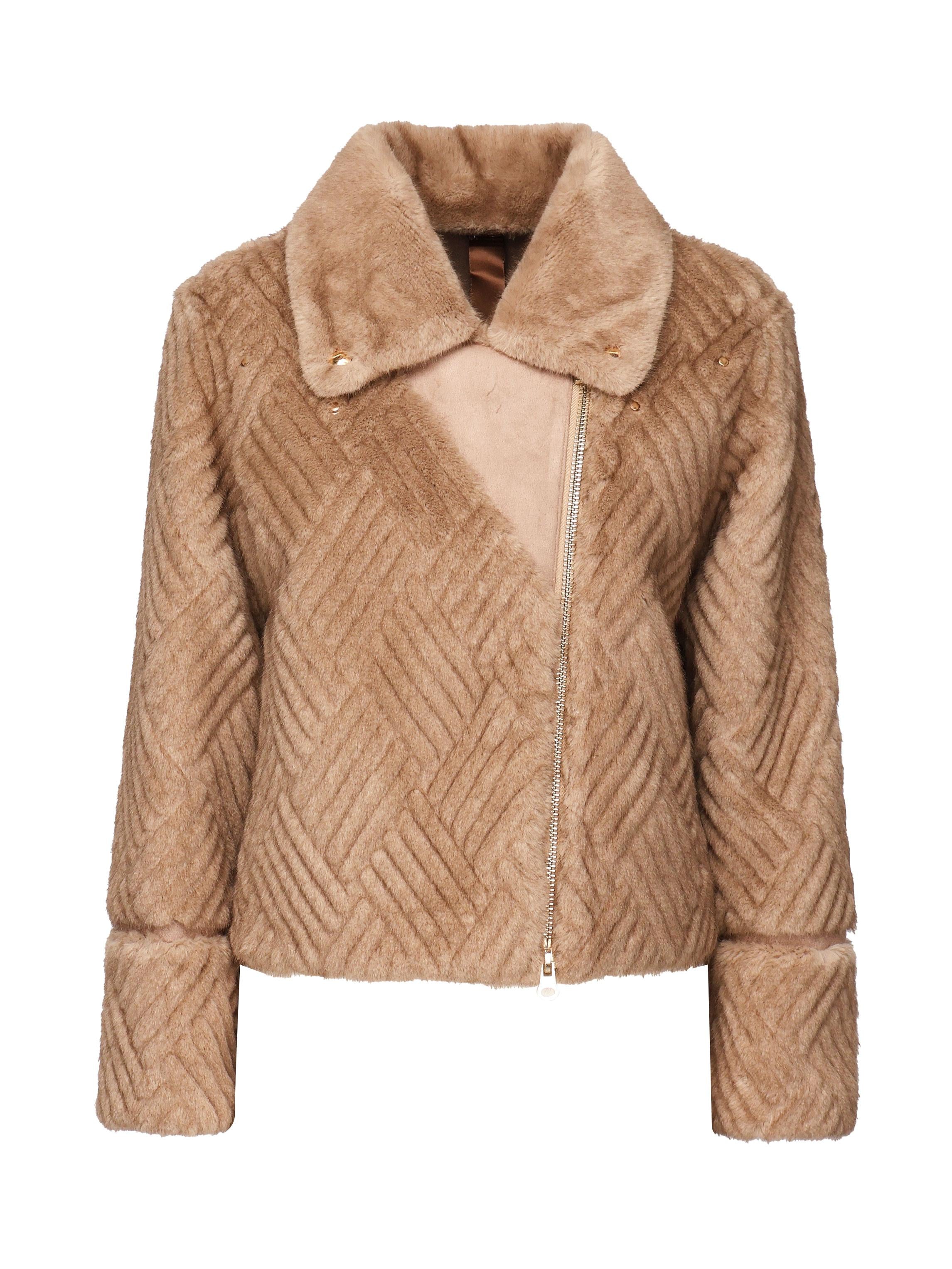 Giacca in lana <BR/> GLW4SG301 CAMEL GLOX