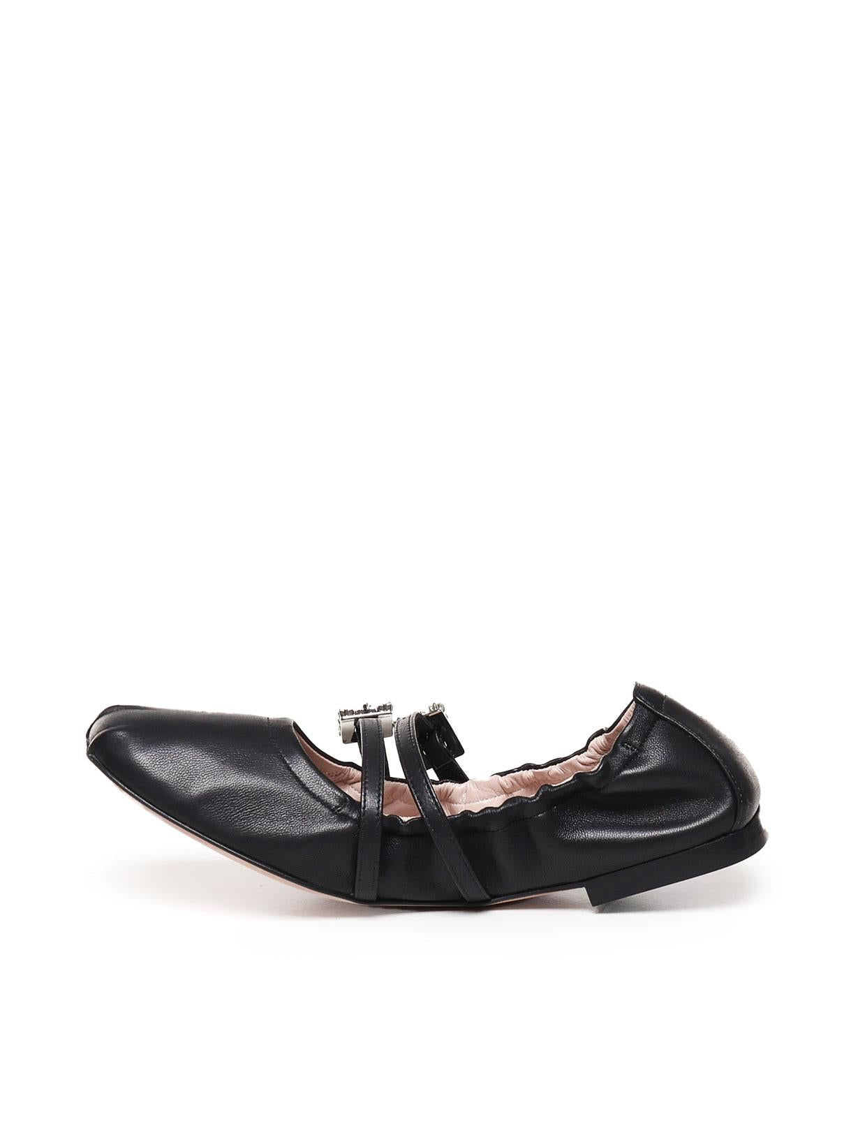Ballerine con Cinturini in pelle RVW7433907091T B999 ROGER VIVIER