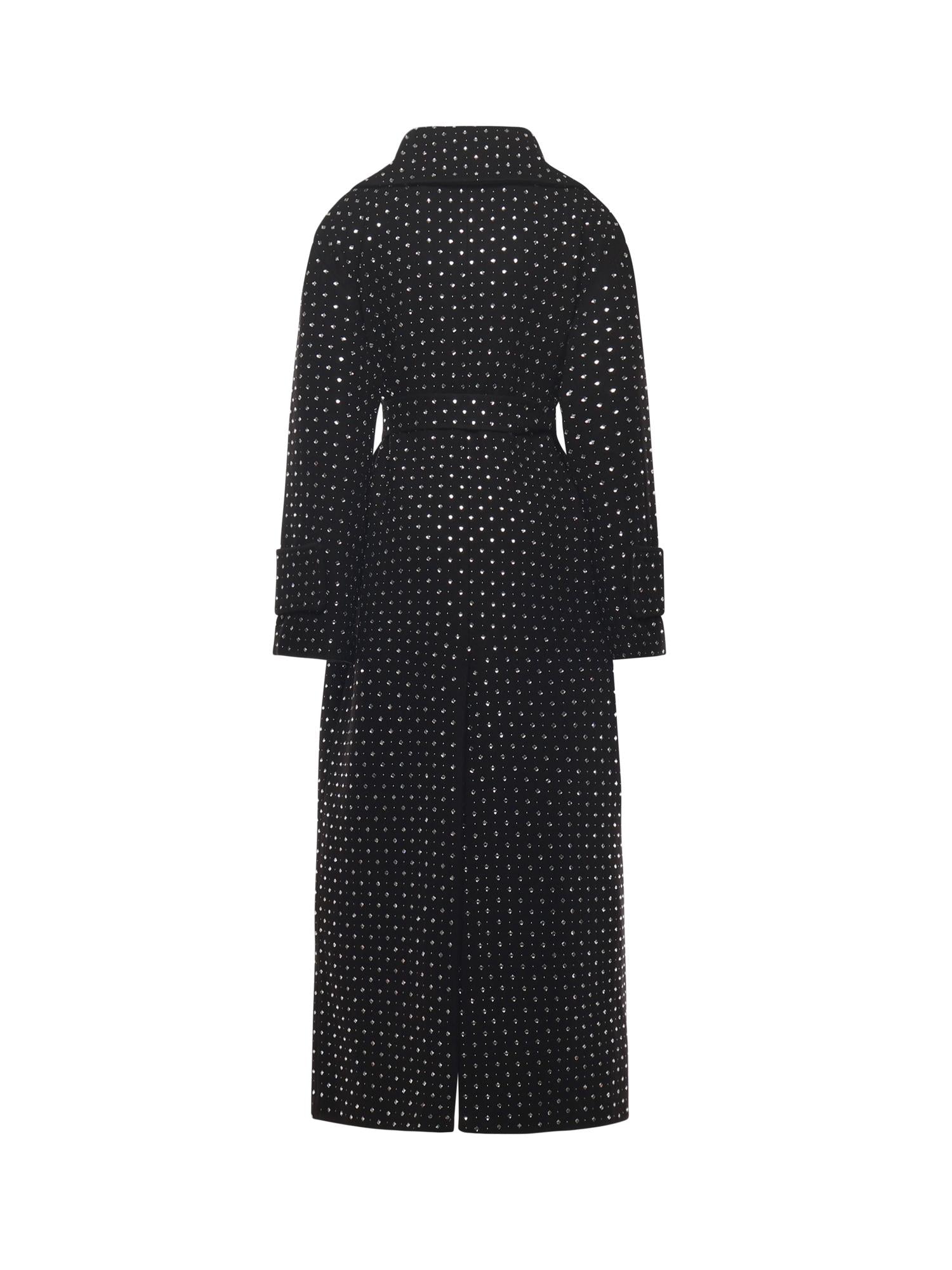 Trench con strass e borchie 106154 A30WZ99 PINKO