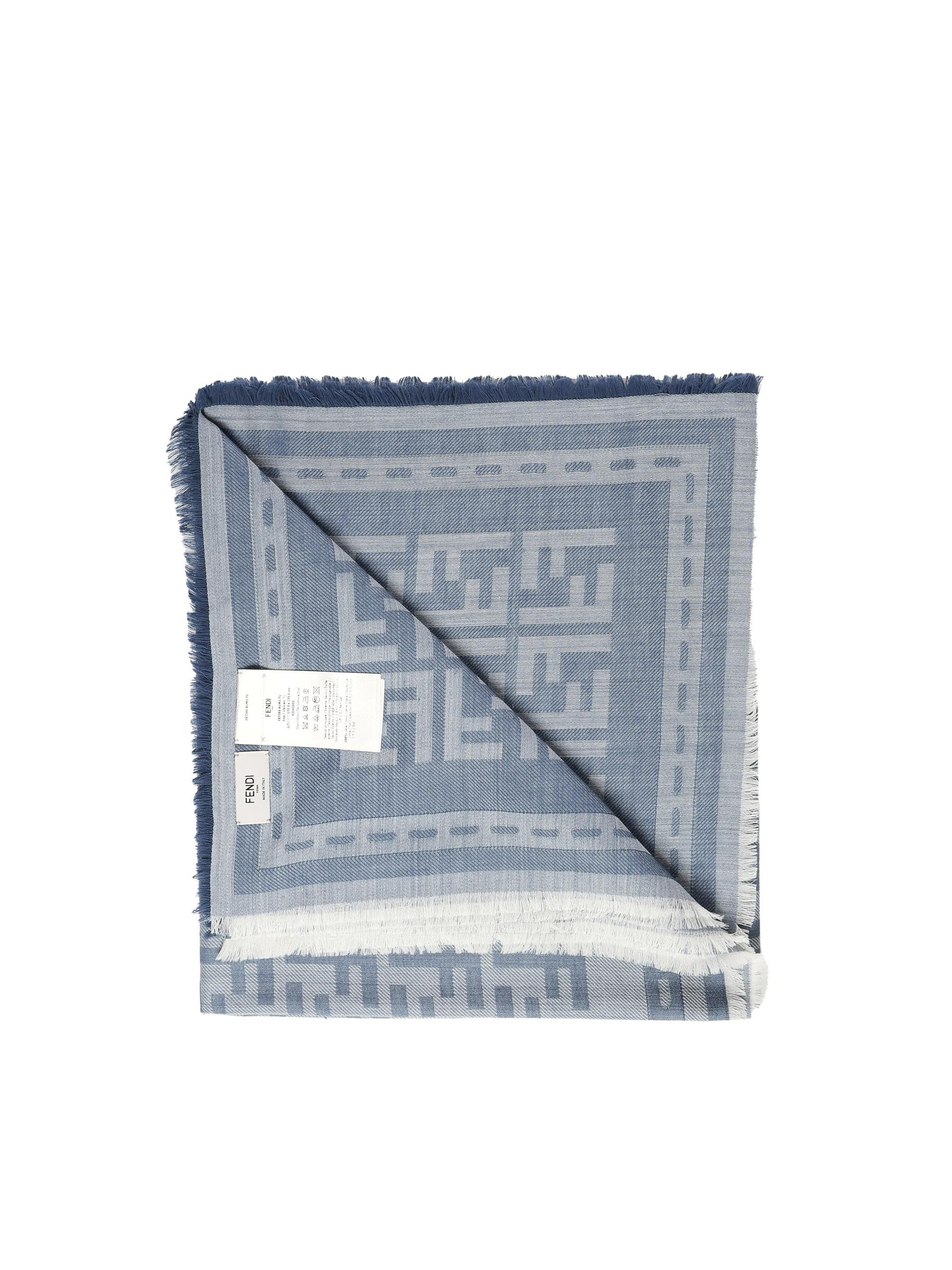 Scialle FF Jacquard in lana FXT069 AUM1F0RU7 FENDI