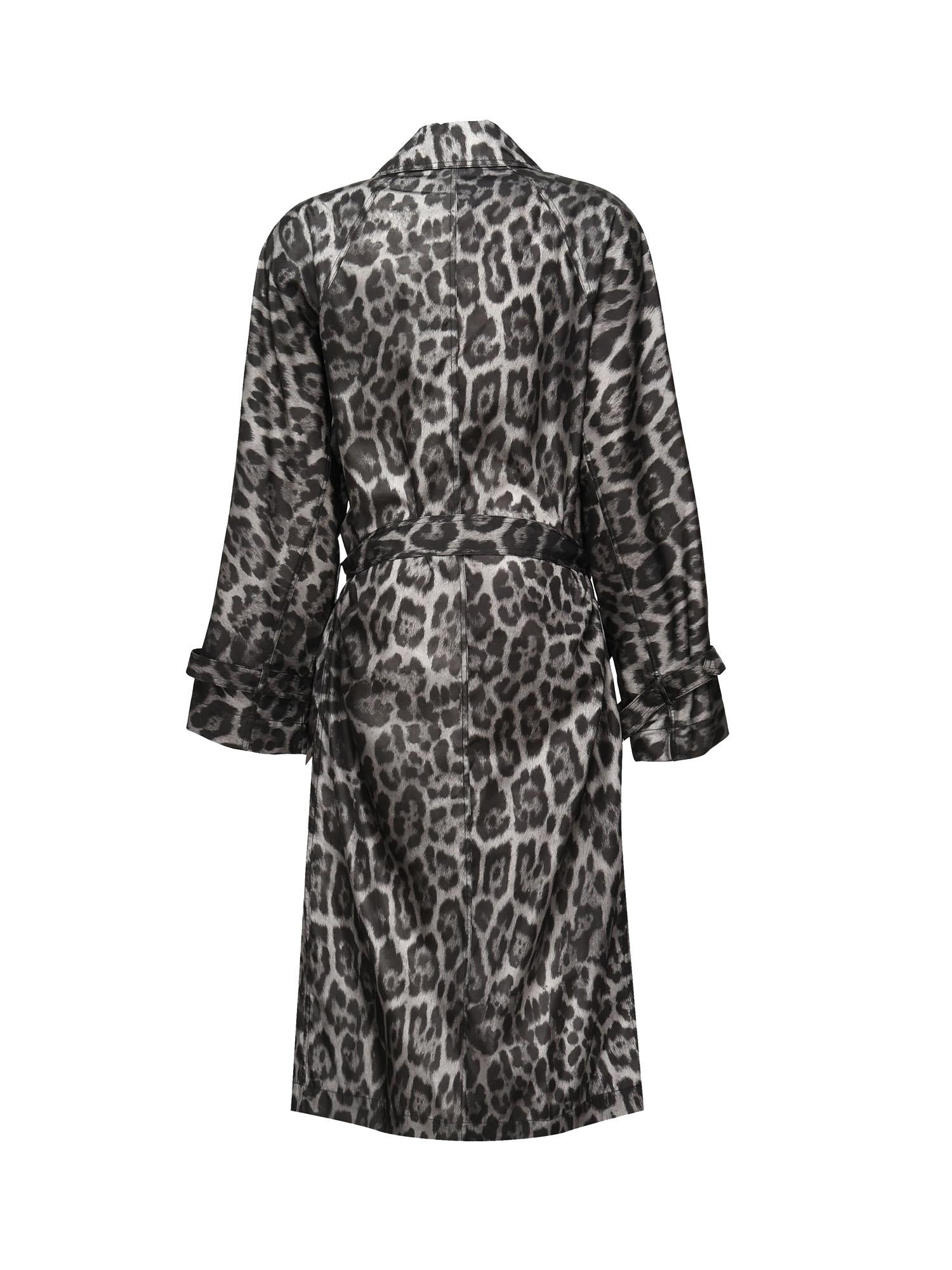 Trench con cintura e stampa leopardo 670055 3GS3101230 STELLA McCARTNEY