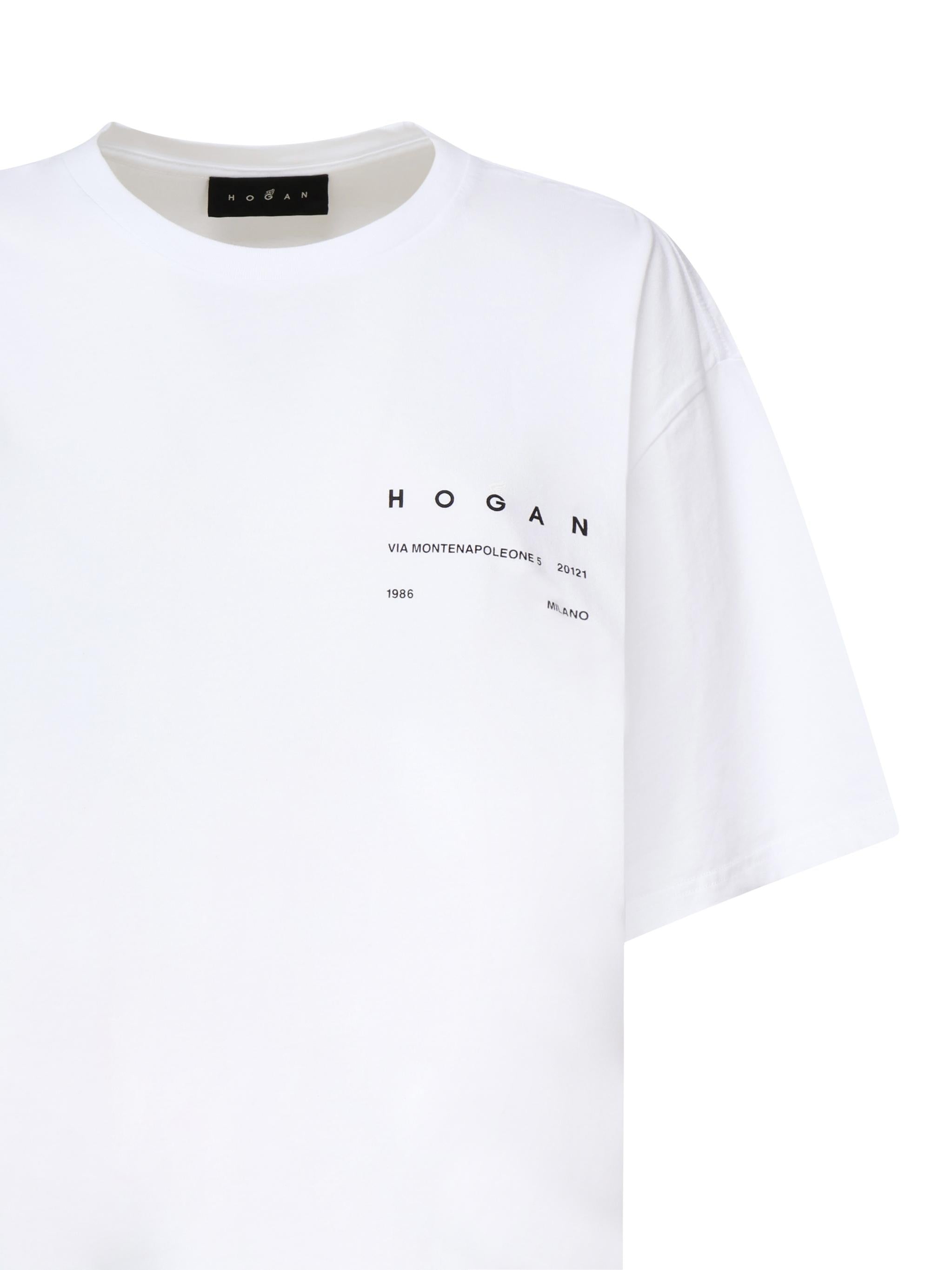 T-shirt con logo KQUB3492020WNR B001 HOGAN