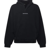 Hoodie polo "Balenciaga Back" in pile dry 827939 TTVJ21569 BALENCIAGA