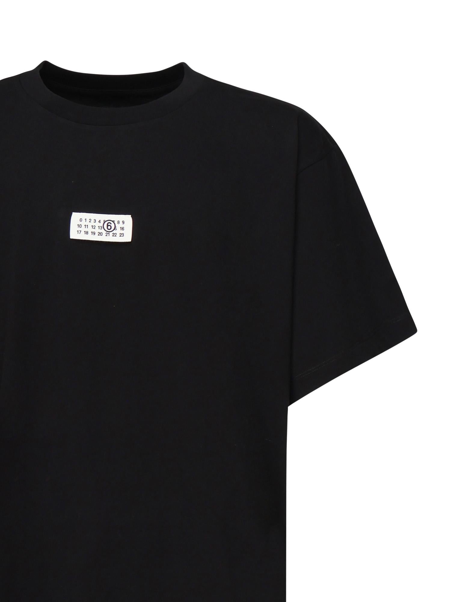 T-shirt in cotone con logo SH0GC0032 S24312900 MM6 Maison Margiela