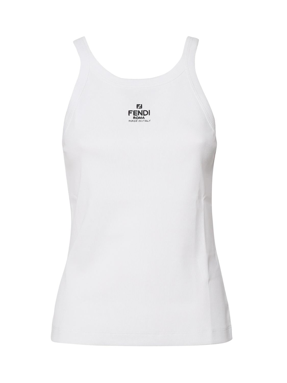 Top a costine in cotone FS7966 ANQMF0ZNM FENDI