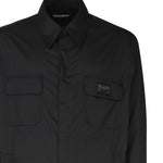 Camicia in tessuto semilucido e targhetta con logo G5KI7T GG731N0000 DOLCE & GABBANA