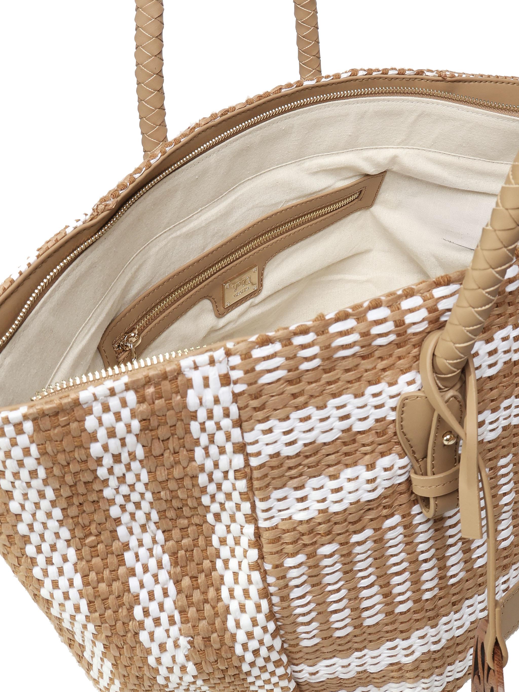 Borsa Shopping Stefanie 73BS8ZL01 STEFANIECUOIO/BIANCO V° 73