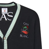 Cardigan Casa Mountain Temple in lana MPF25KW100101 CASABLANCA