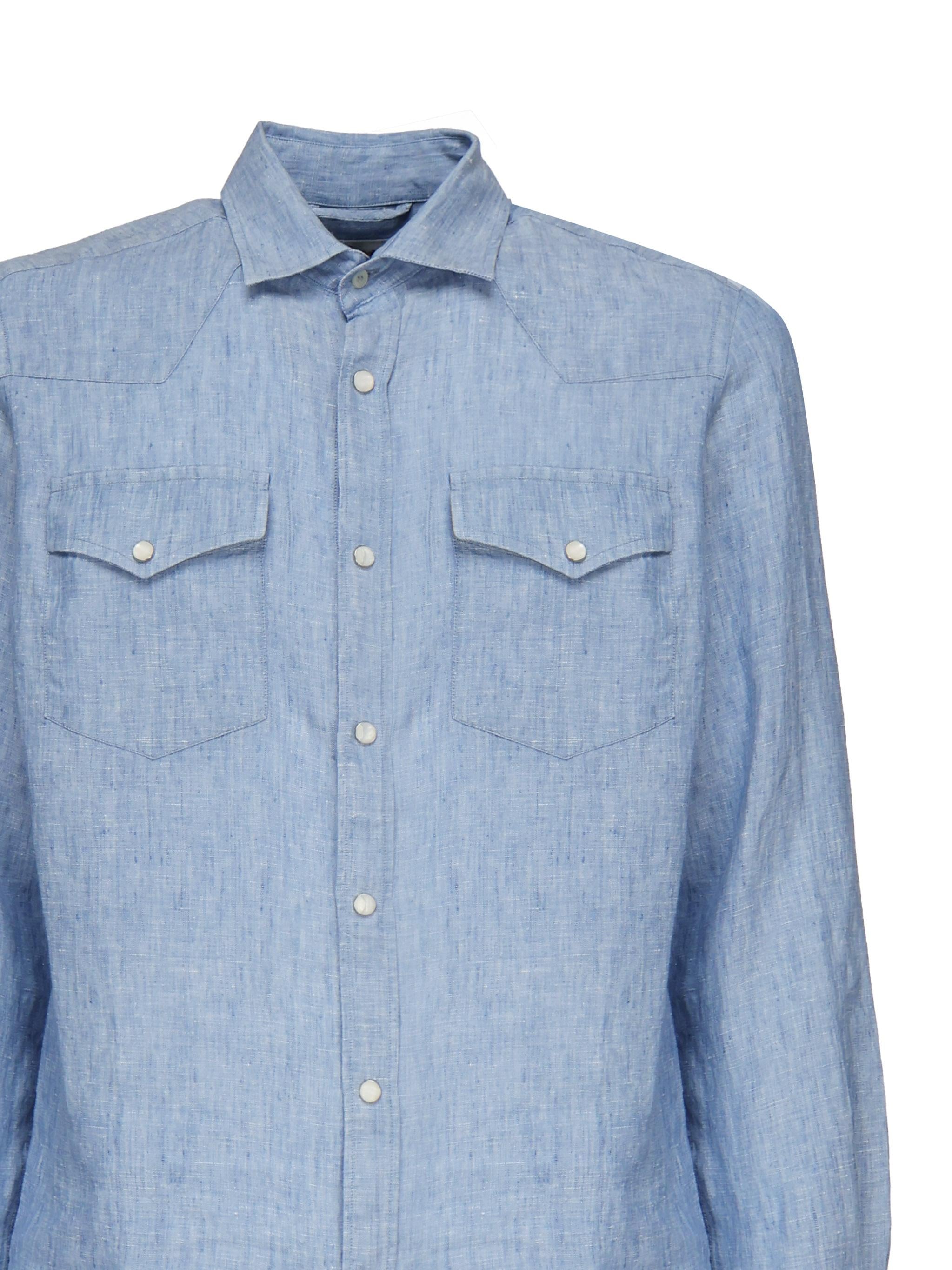 Camicia Greg in lino GRG0001 00339H MC2 SAINT BARTH