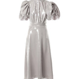 Abito midi a palloncino con paillettes 113871 039 ROTATE