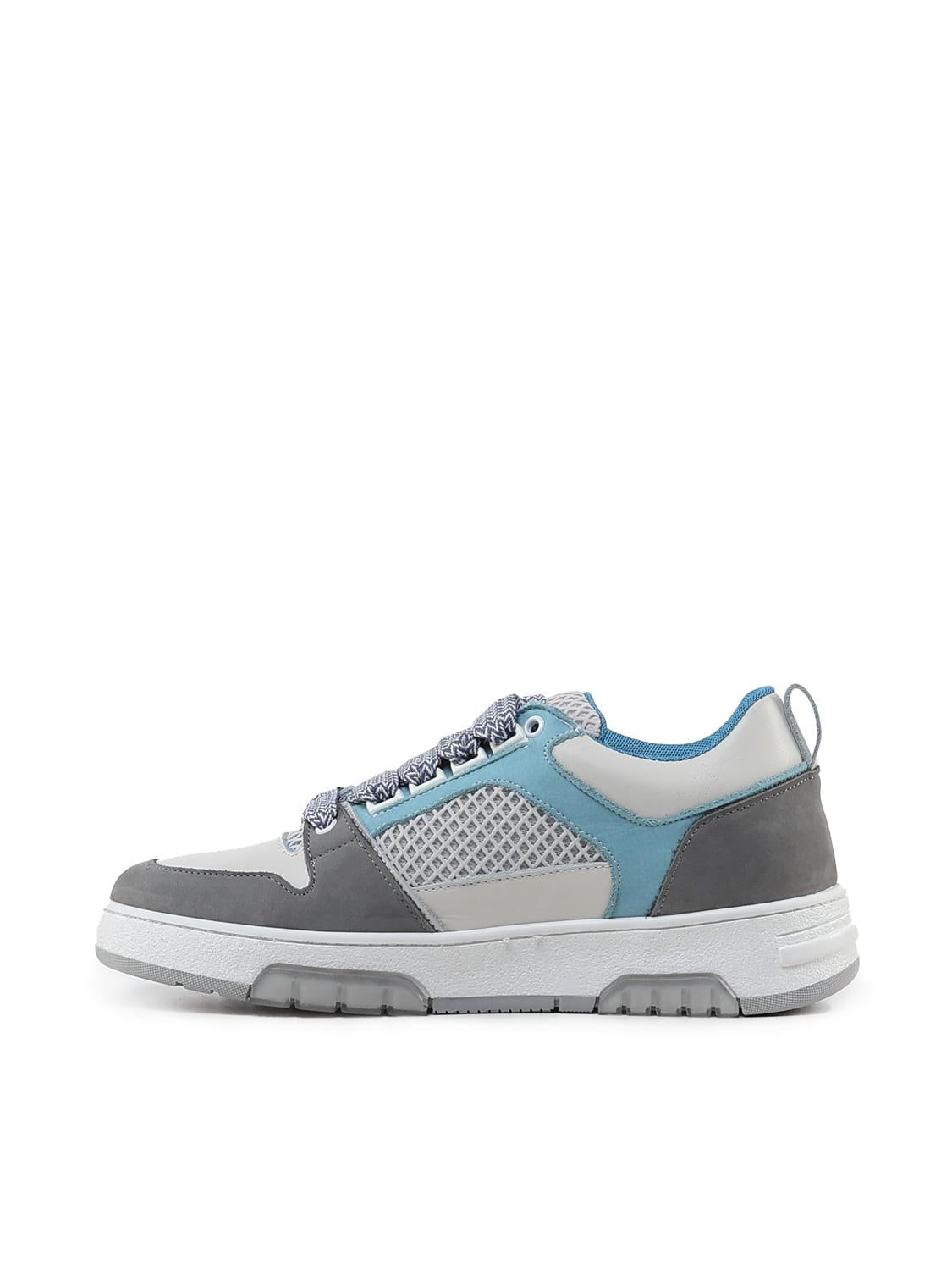 Sneakers Vyper in mesh e suede VYPER -GREY/BLU GIULIANO GALIANO