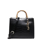 Borsa Perla con manici in bambù 73BS64202C PERLANERO V° 73