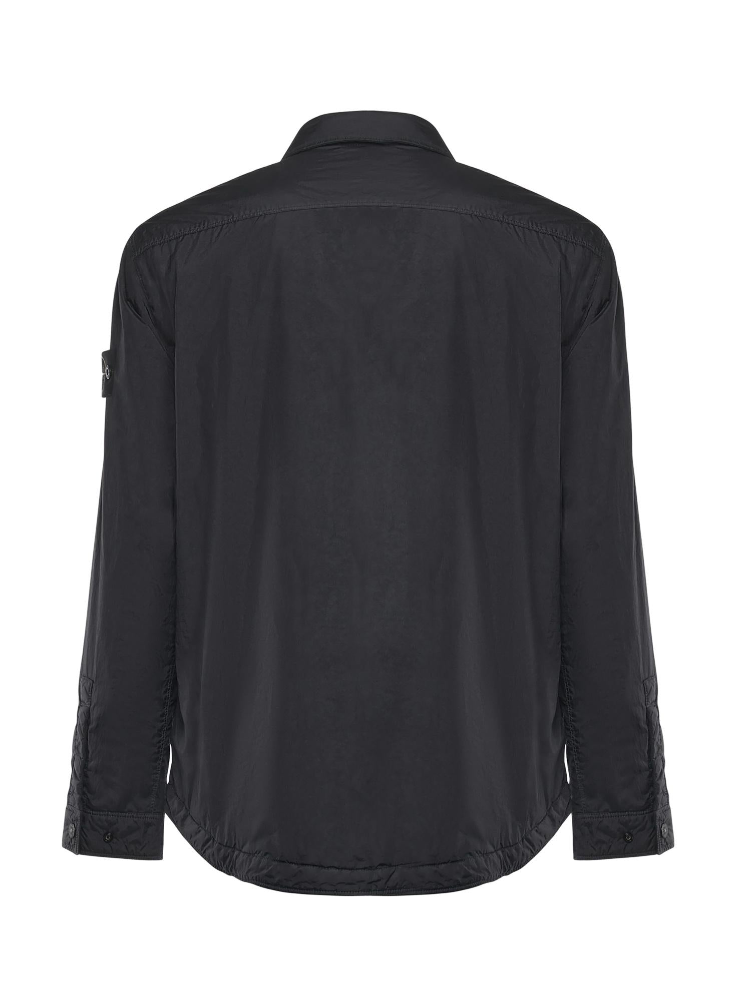 Overshirt in nylon con logo K2S15Q100006 S0A23V0020 STONE ISLAND