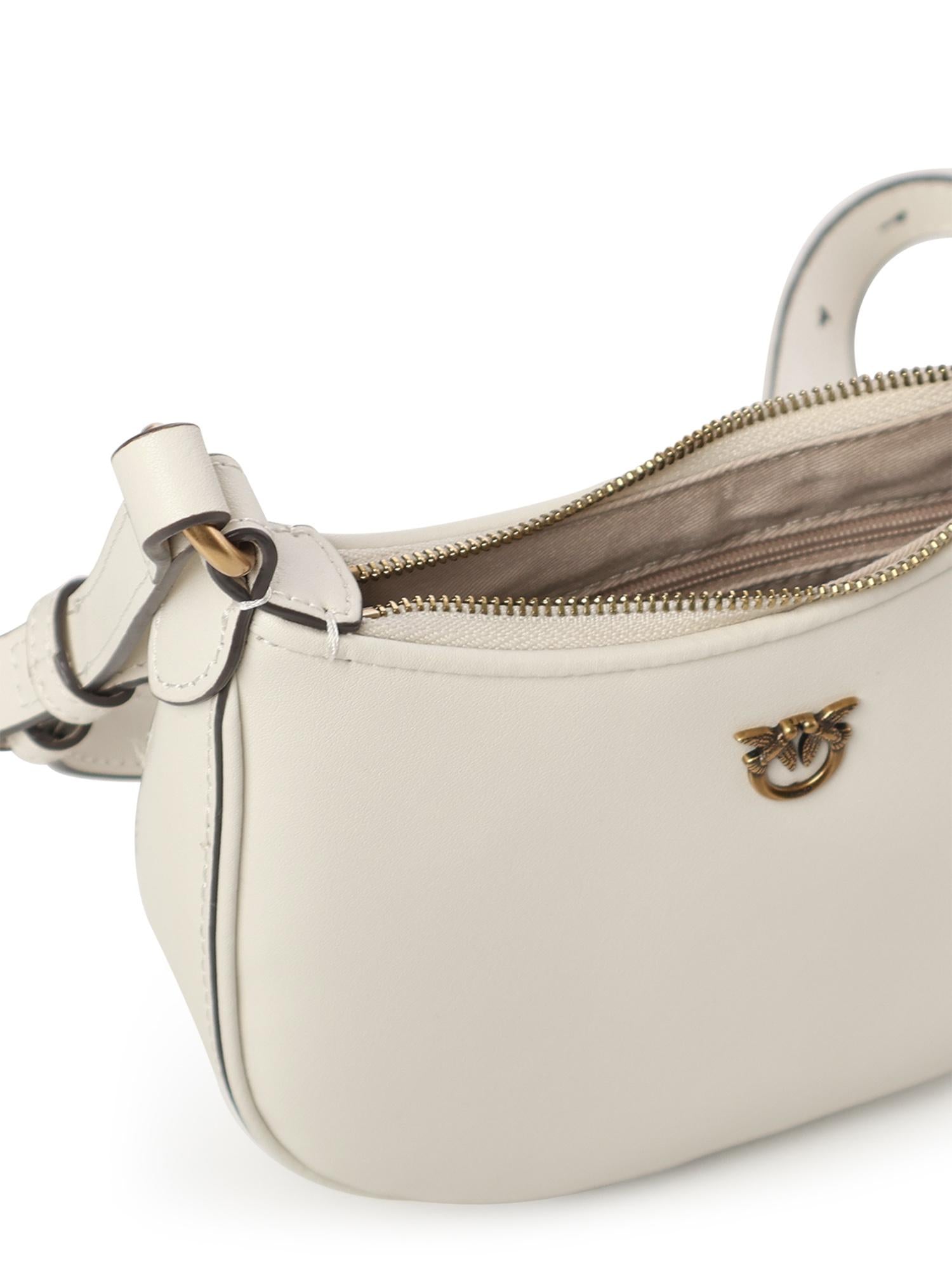 Baby borsa a spalla Half Moon in pelle 103538 A0F1Z14Q PINKO