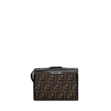 Borsa Baguette Double FF Jacquard<BR/> 7VA649 ALWKF0L3T FENDI
