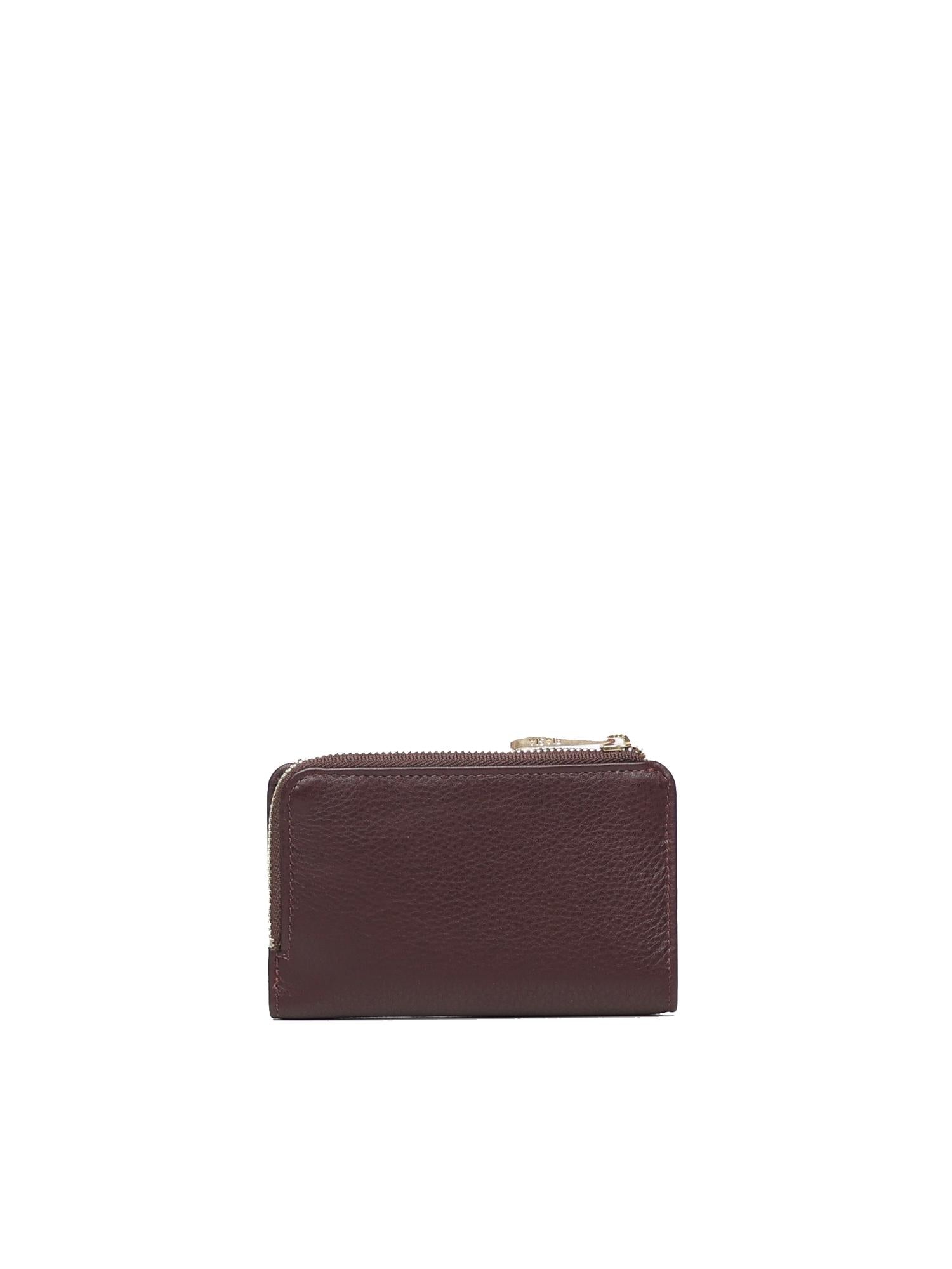 Portafoglio con logo in pelle BIPP9FF251 PRUGNA BIASIA
