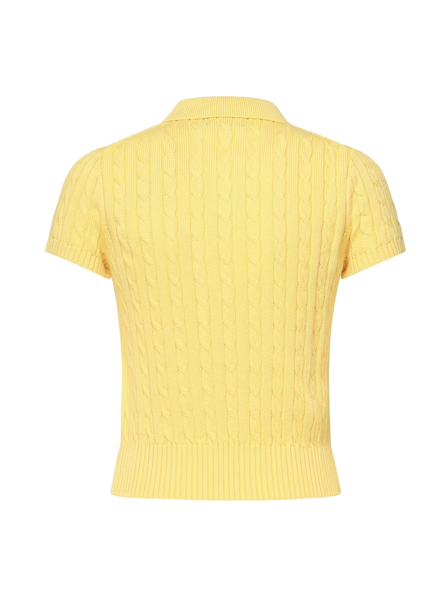 Polo cropped a trecce<BR/> 211972118 001 POLO RALPH LAUREN