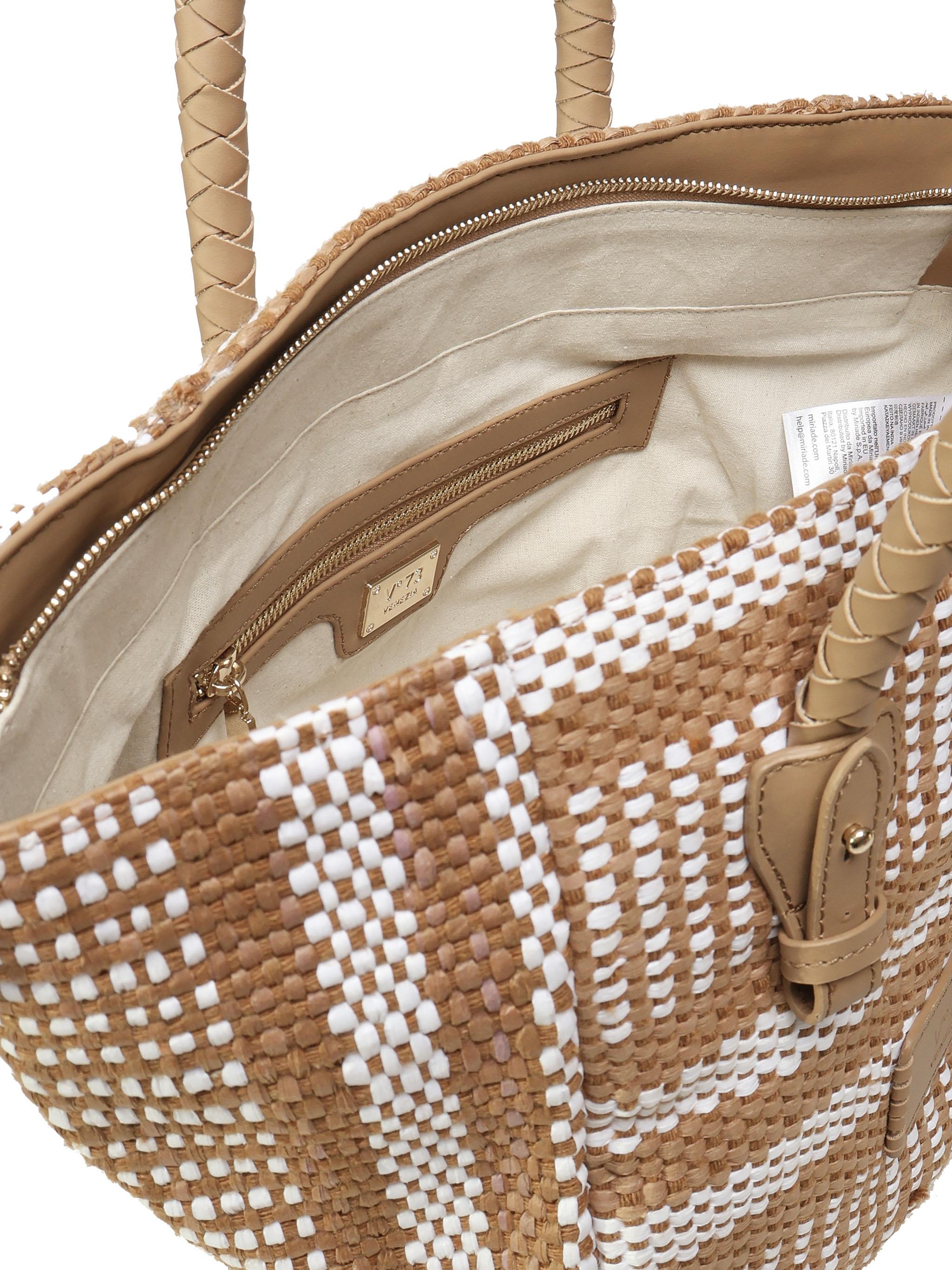 Borsa Tote Stefanie 73BS8ZL02 STEFANIECUOIO/BIANCO V° 73