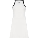 Abito in cotone con bretella a cinturino 124JR0364JS0070 -0098 COURREGES