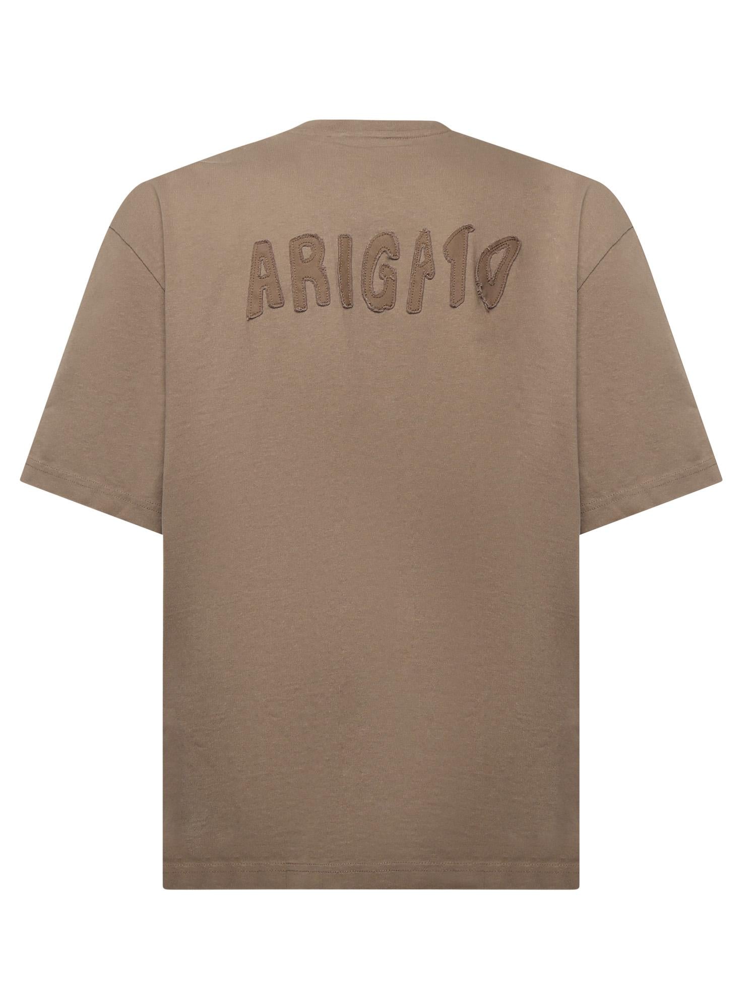 T-shirt Memo in cotone A3461003 STONE BROWN AXEL ARIGATO