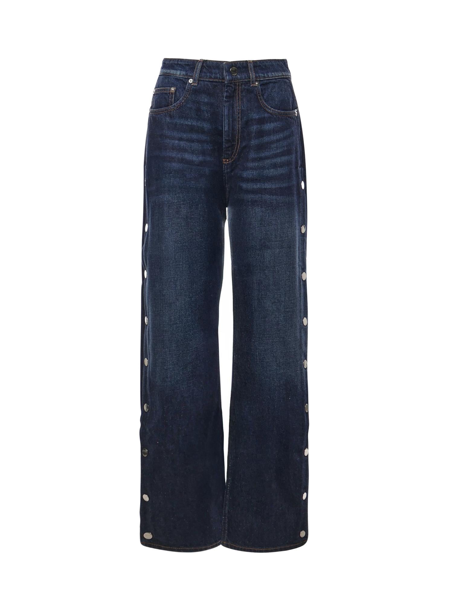 Jeans wide leg con bottoni<BR/> 2522186212600 007 SPORTMAX