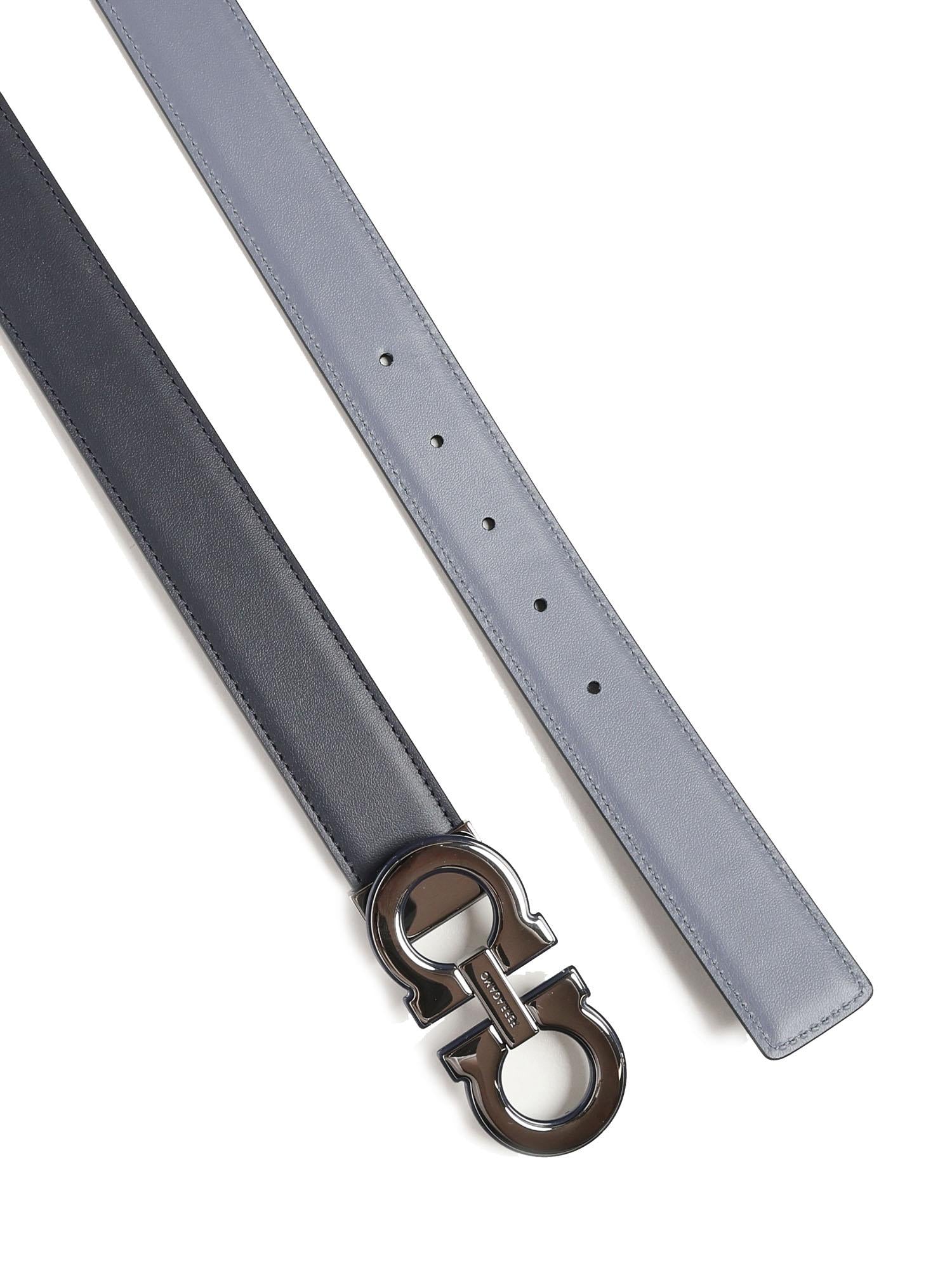 Cintura Gancini reversibile 670460 786315002 FERRAGAMO