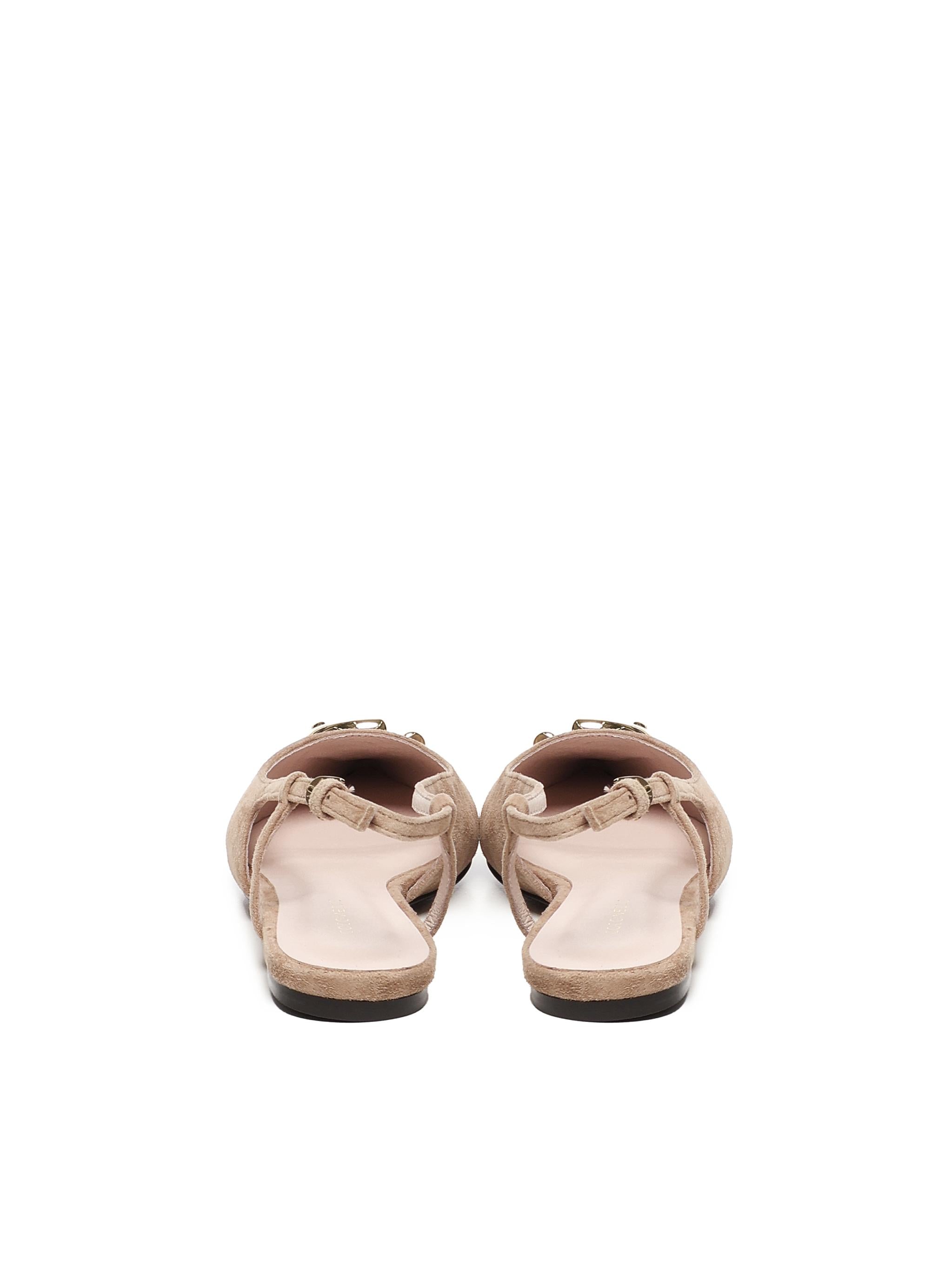 Slingback flat C-Me in suede E4SB2210201 N71 COCCINELLE