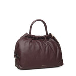 Borsa in pelle con logo BIBP9E701 PRUGNA BIASIA