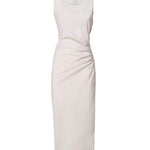 Abito lungo con drappeggio 4047 4273BEIGE SCARLETT G