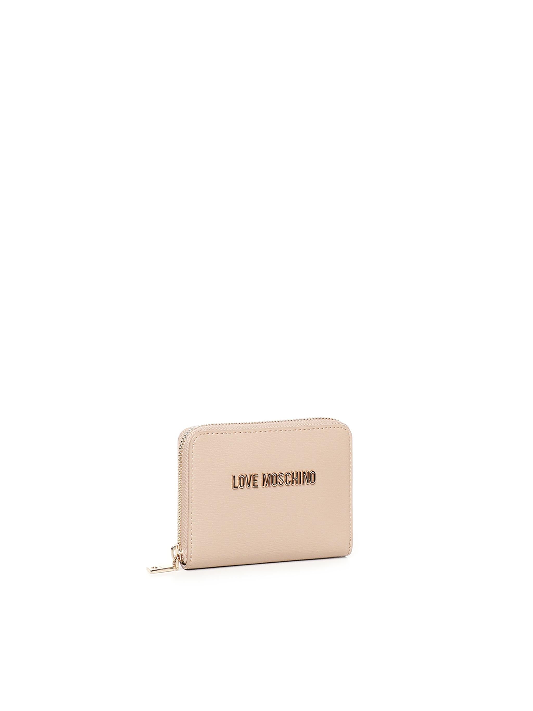 Portafoglio zip around con logo JC5702PP1MLD0 105 LOVE MOSCHINO