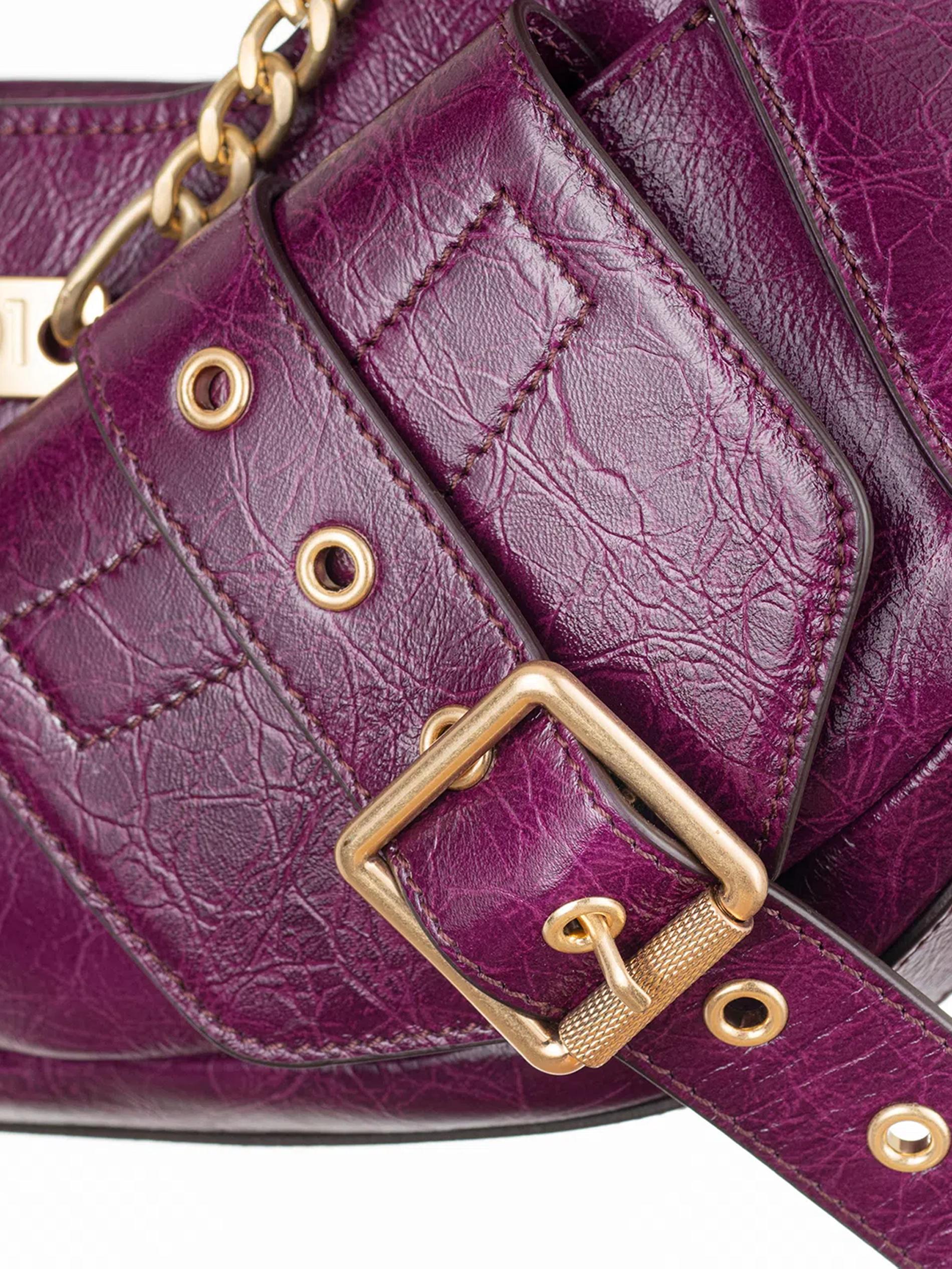 Borsa a spalla Y2K.001<BR/> FBBP70001WSH -UVA/ORO BIASIA