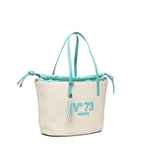 Borsa Tote Inge 73BS8VL01 INGEOFF WHITE/SMERALDO V° 73