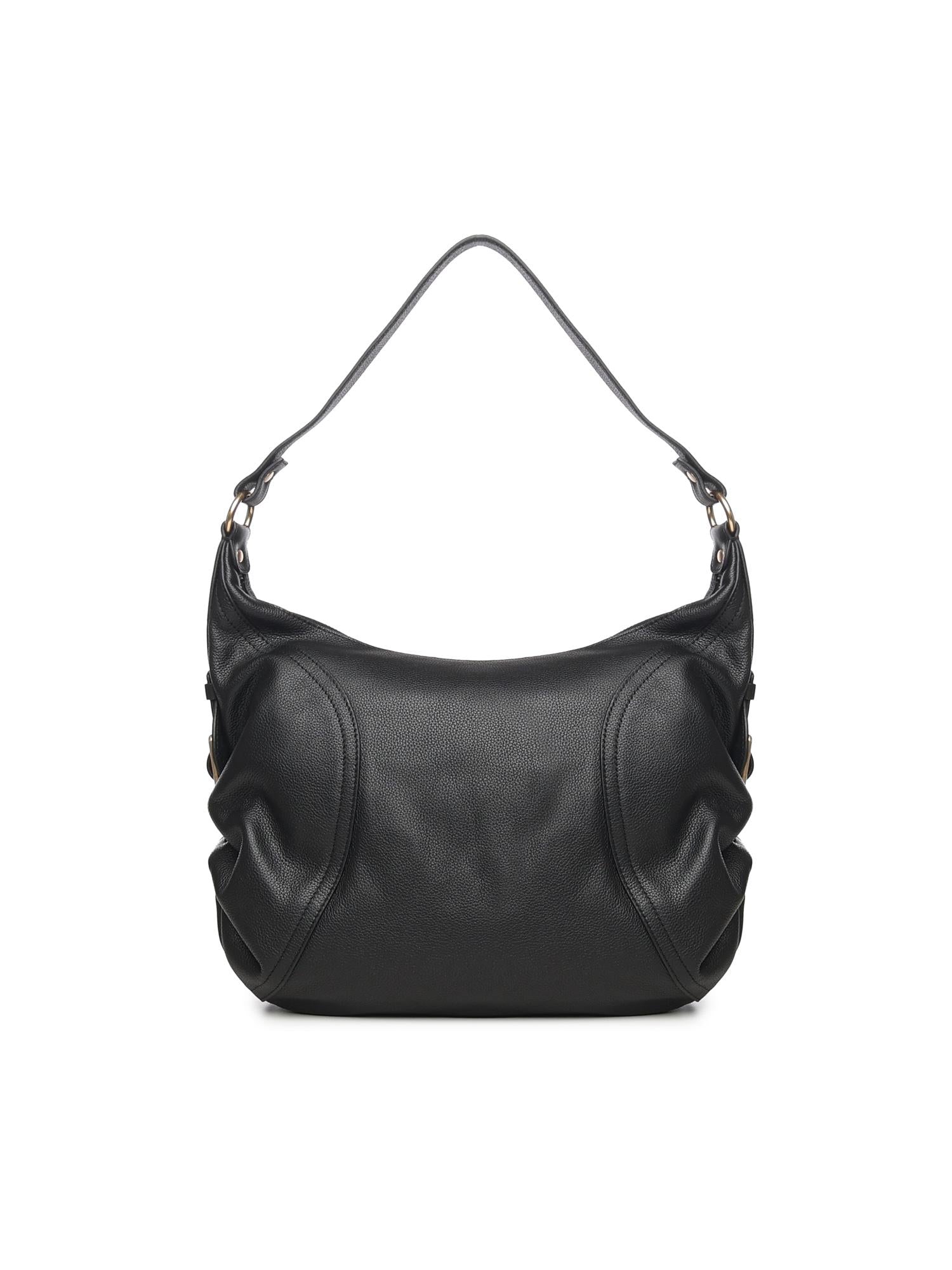 Borsa a spalla Weave in pelle BIBP9E602 NERO BIASIA