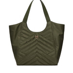 Borsa shopper in tessuto trapunta puzzle 104536 A1EUX25Q PINKO