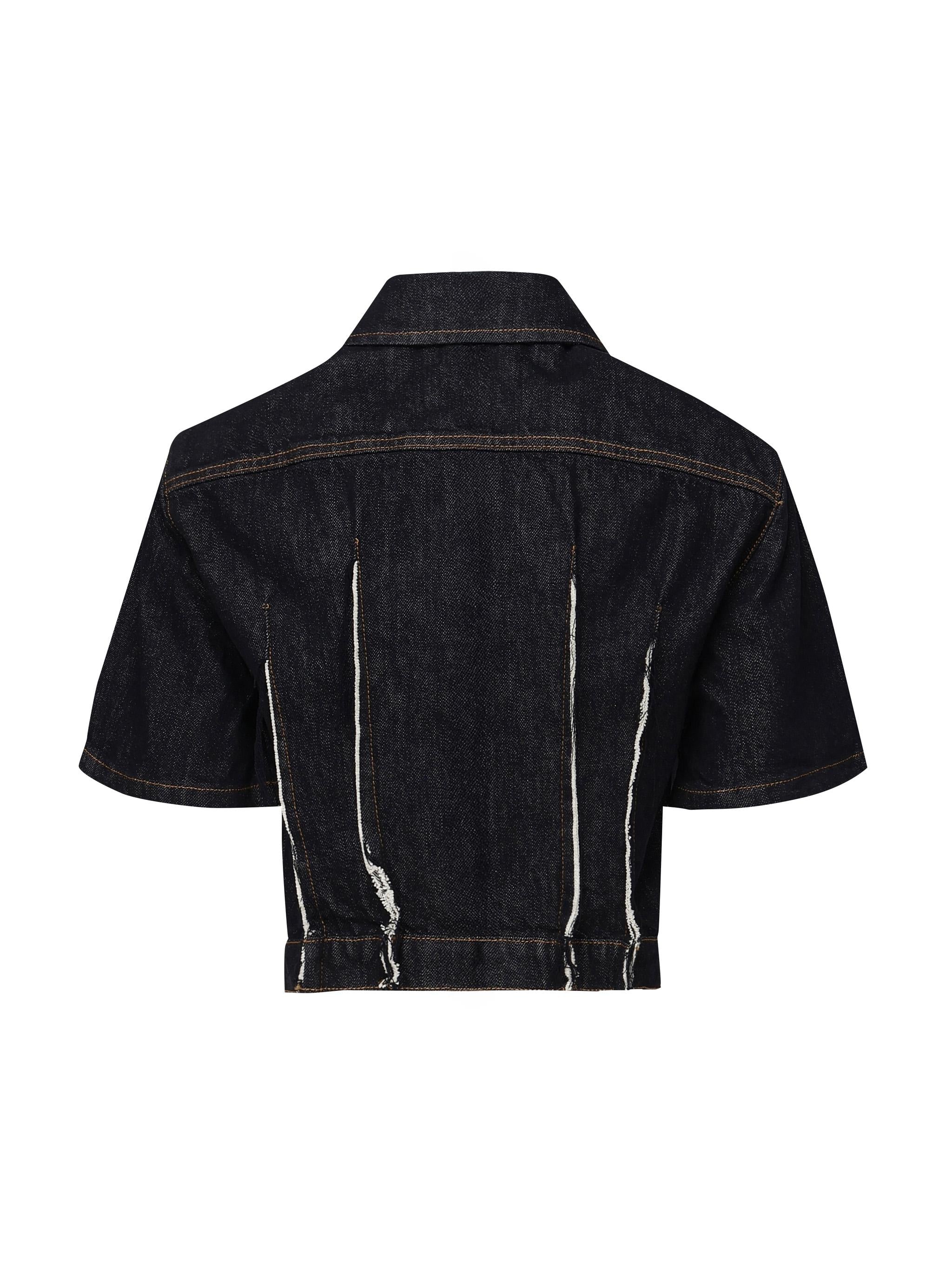 Camicia corta in denim<BR/> RWP25267CA JOHN RICHMOND